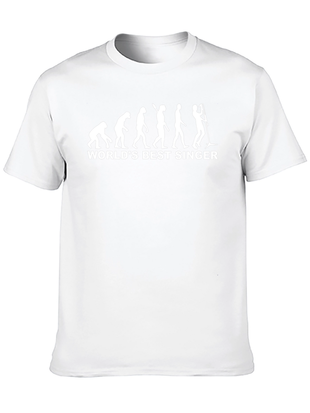 Worlds Best Singer Evolution Black T-Shirt