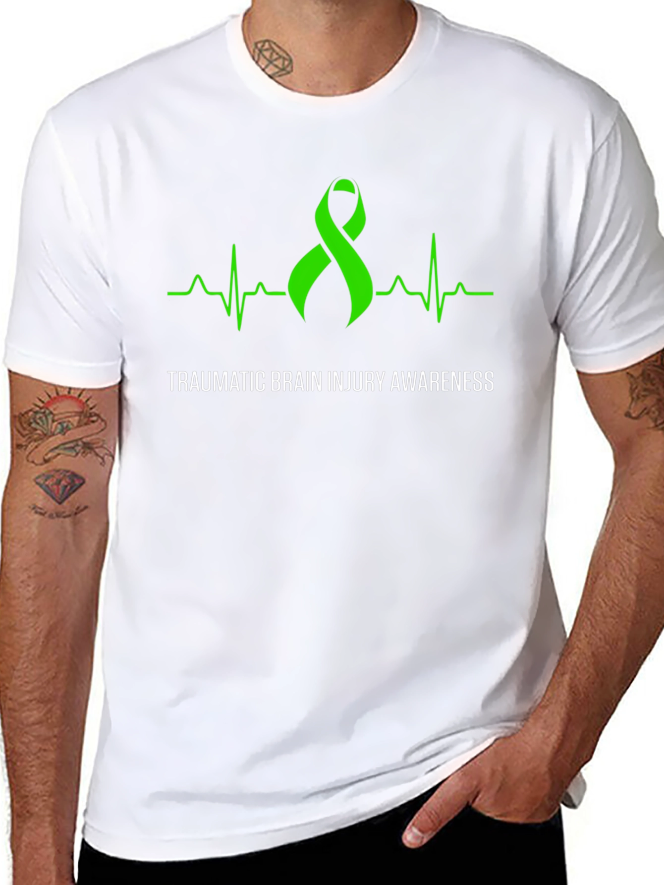 TBI Awareness Ribbon Graphic Tee