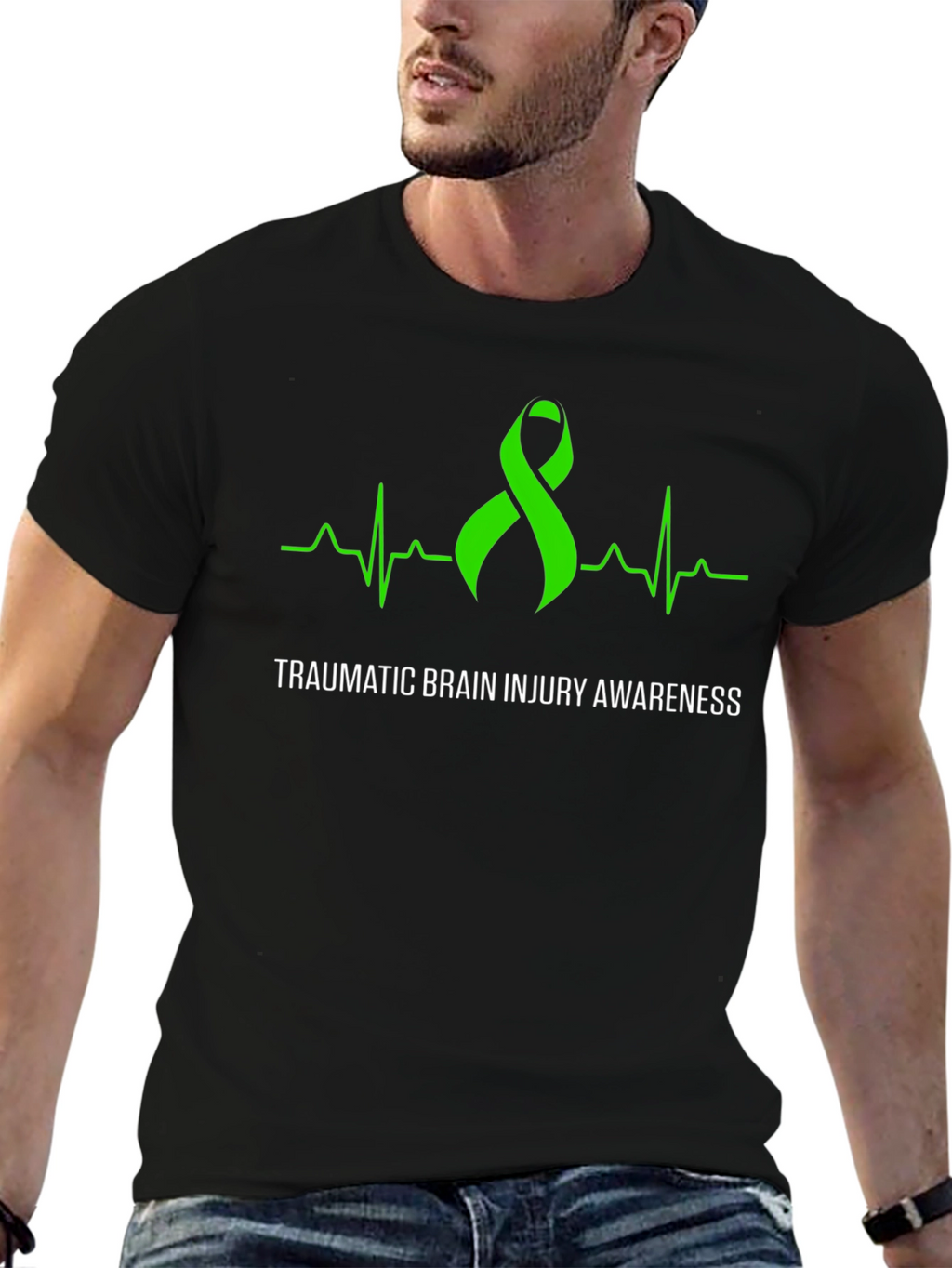 TBI Awareness Ribbon Graphic Tee