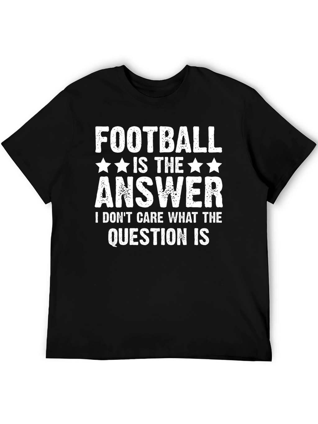 Football is the Answer Black T-Shirt