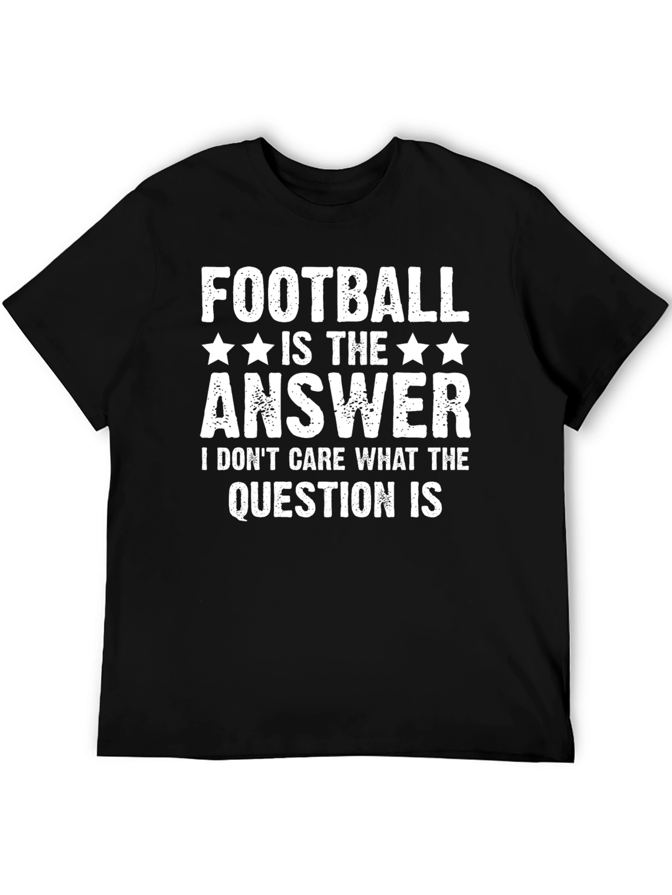 Football is the Answer Black T-Shirt