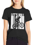 Lets Roll Biker Graphic Tee