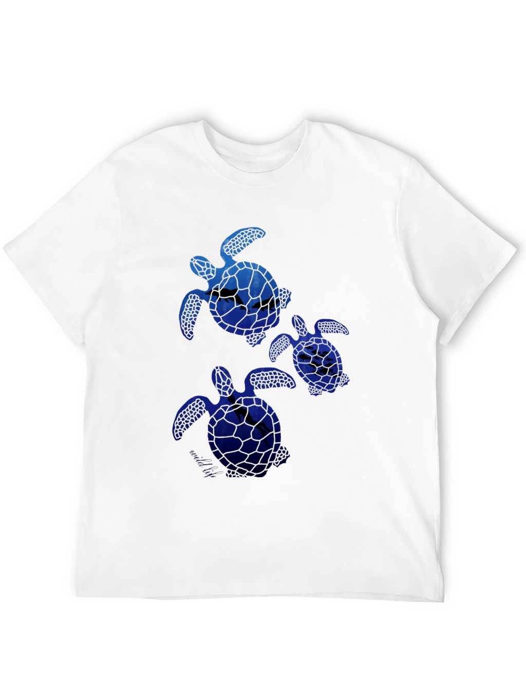 Sea Turtle Graphic Tee -  Mens Black T-Shirt