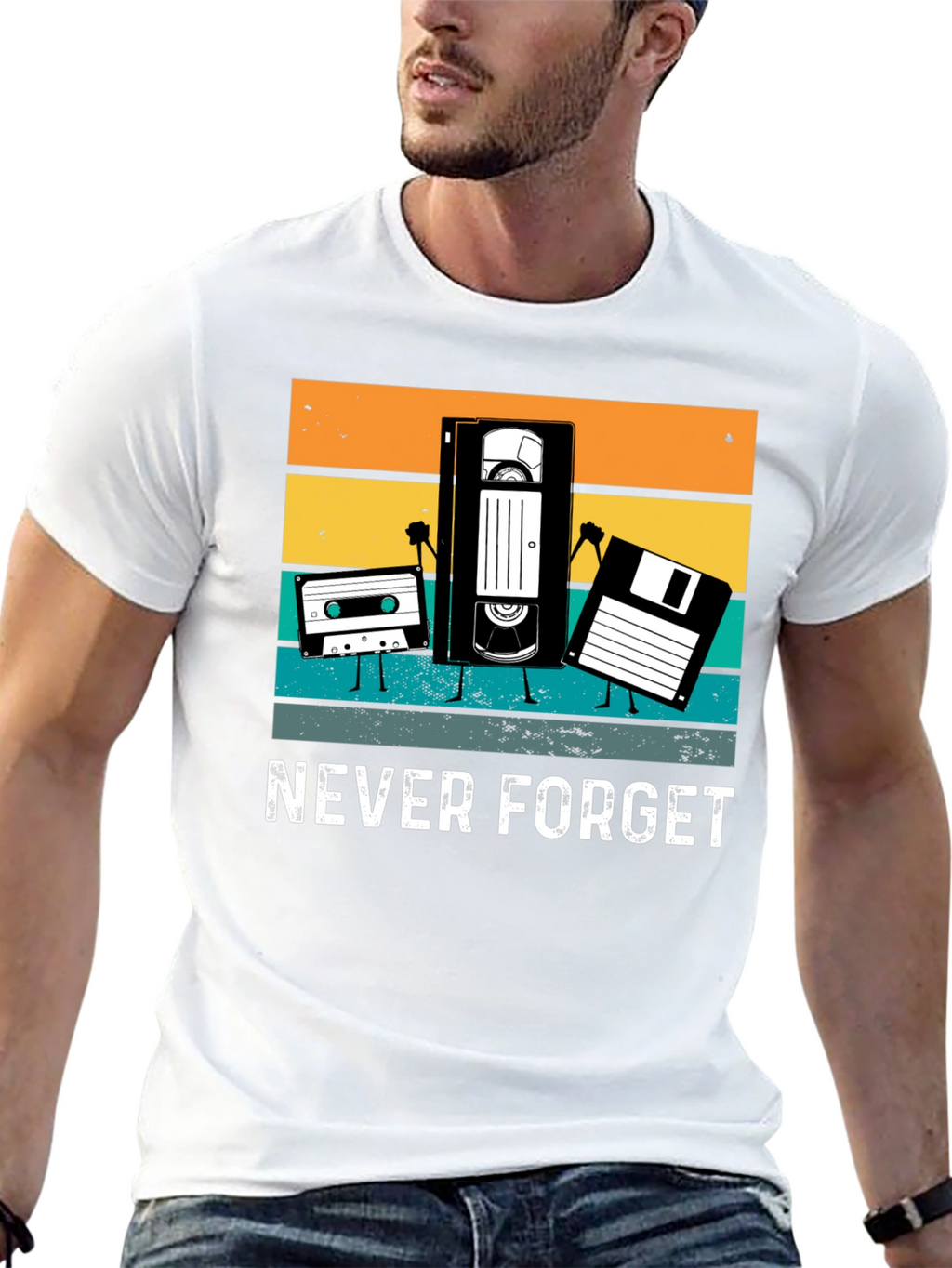 Retro Tech Never Forget T-Shirt