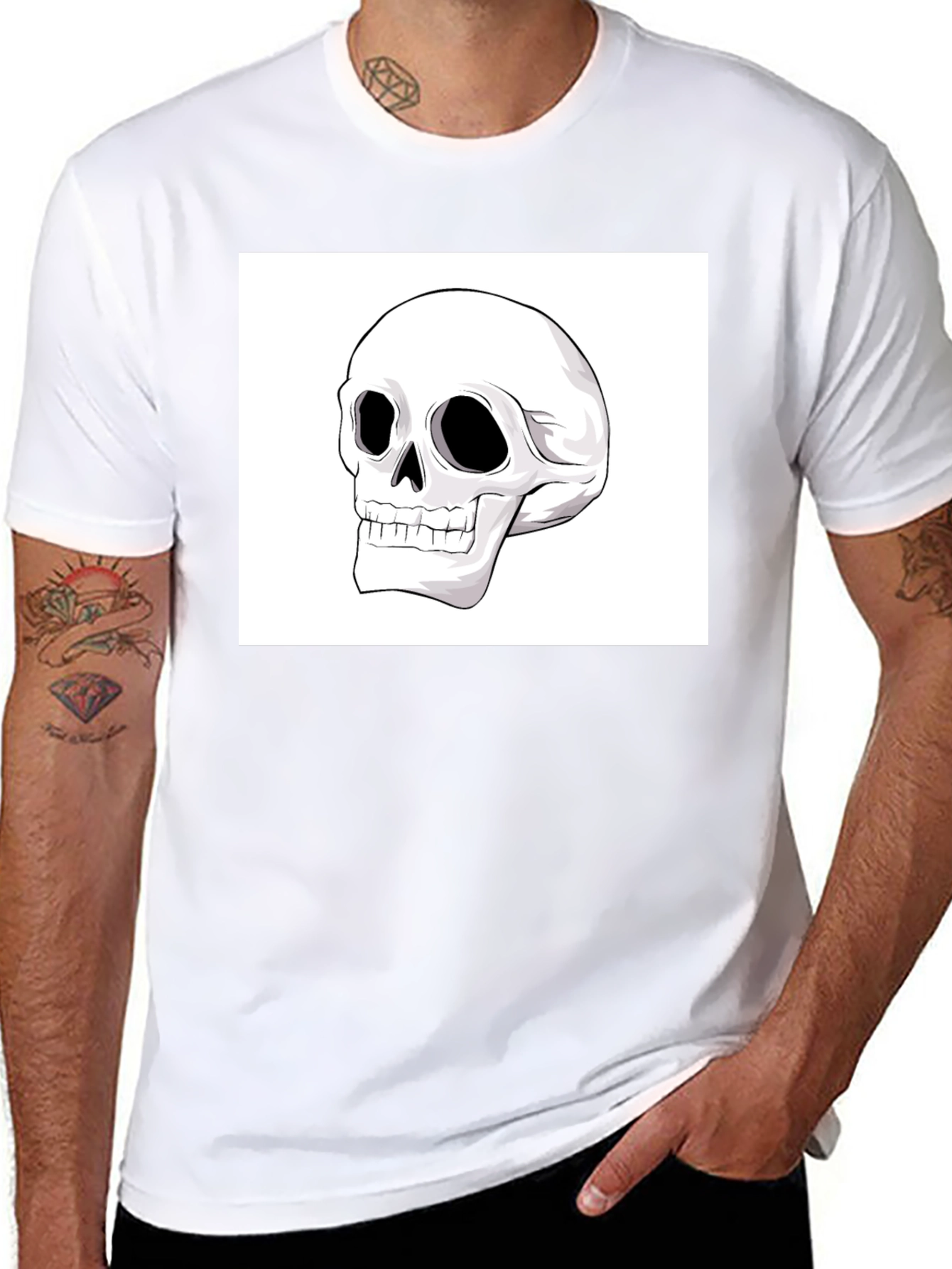 Skull Graphic Black T-Shirt