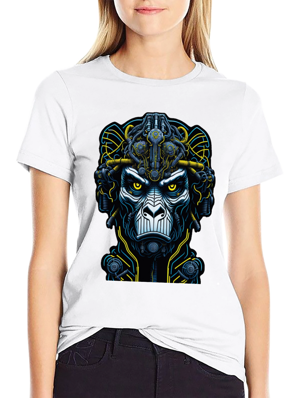 Cybernetic Ape Graphic T-Shirt