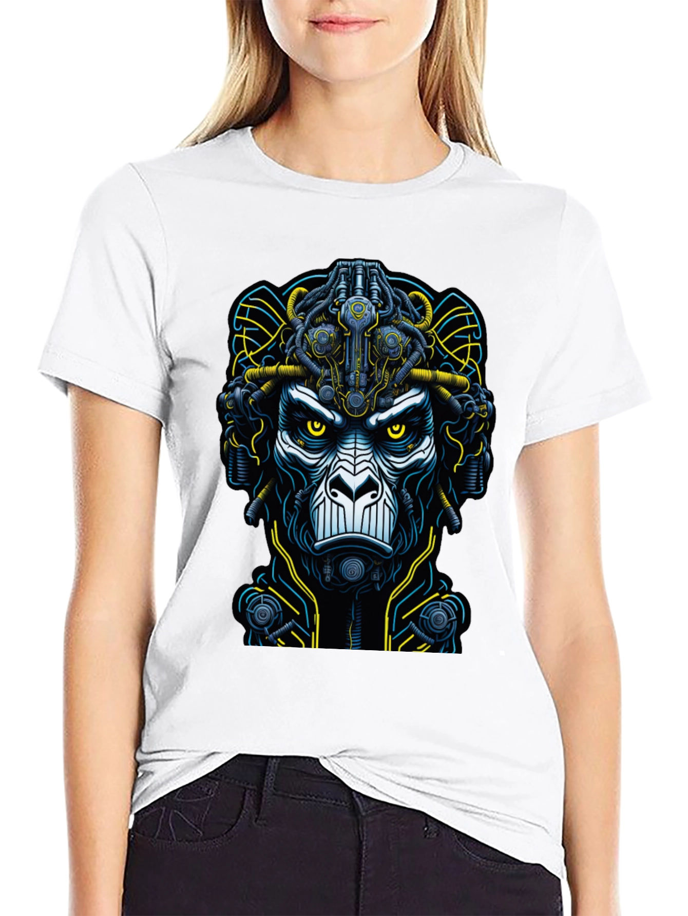 Cybernetic Ape Graphic T-Shirt