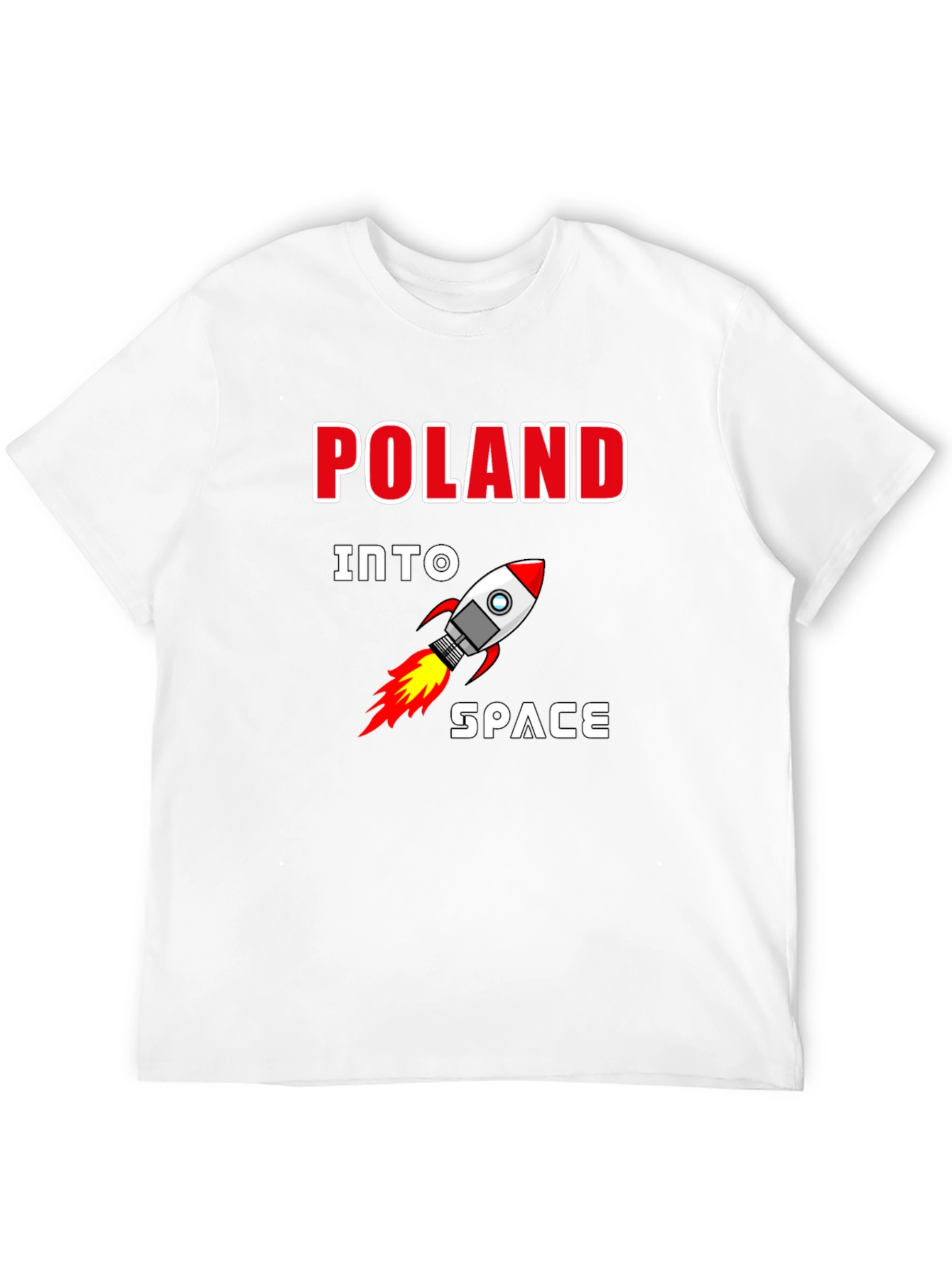 Poland Into Space Graphic T-Shirt