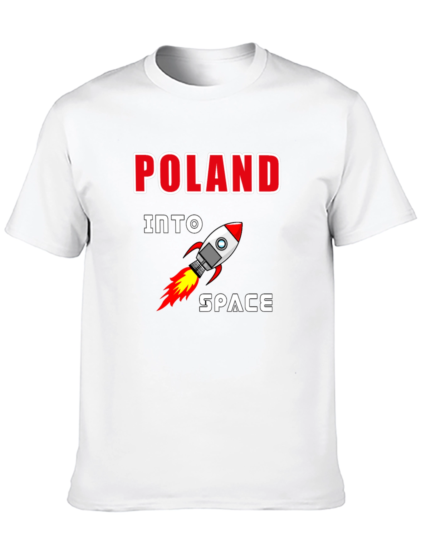 Poland Into Space Graphic T-Shirt
