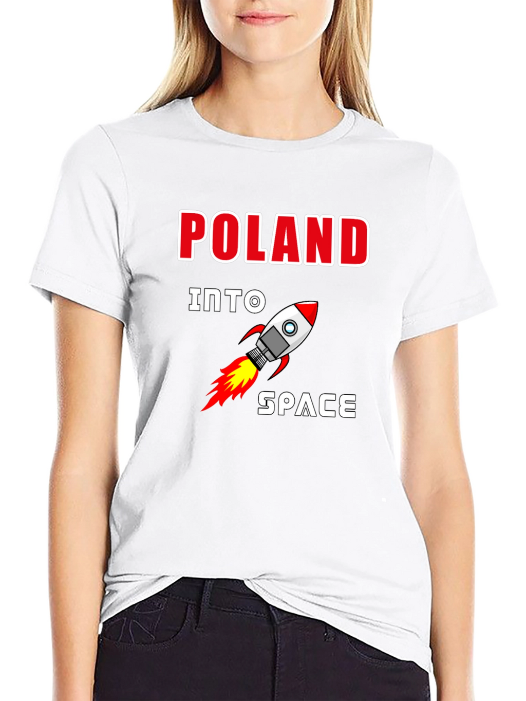 Poland Into Space Graphic T-Shirt