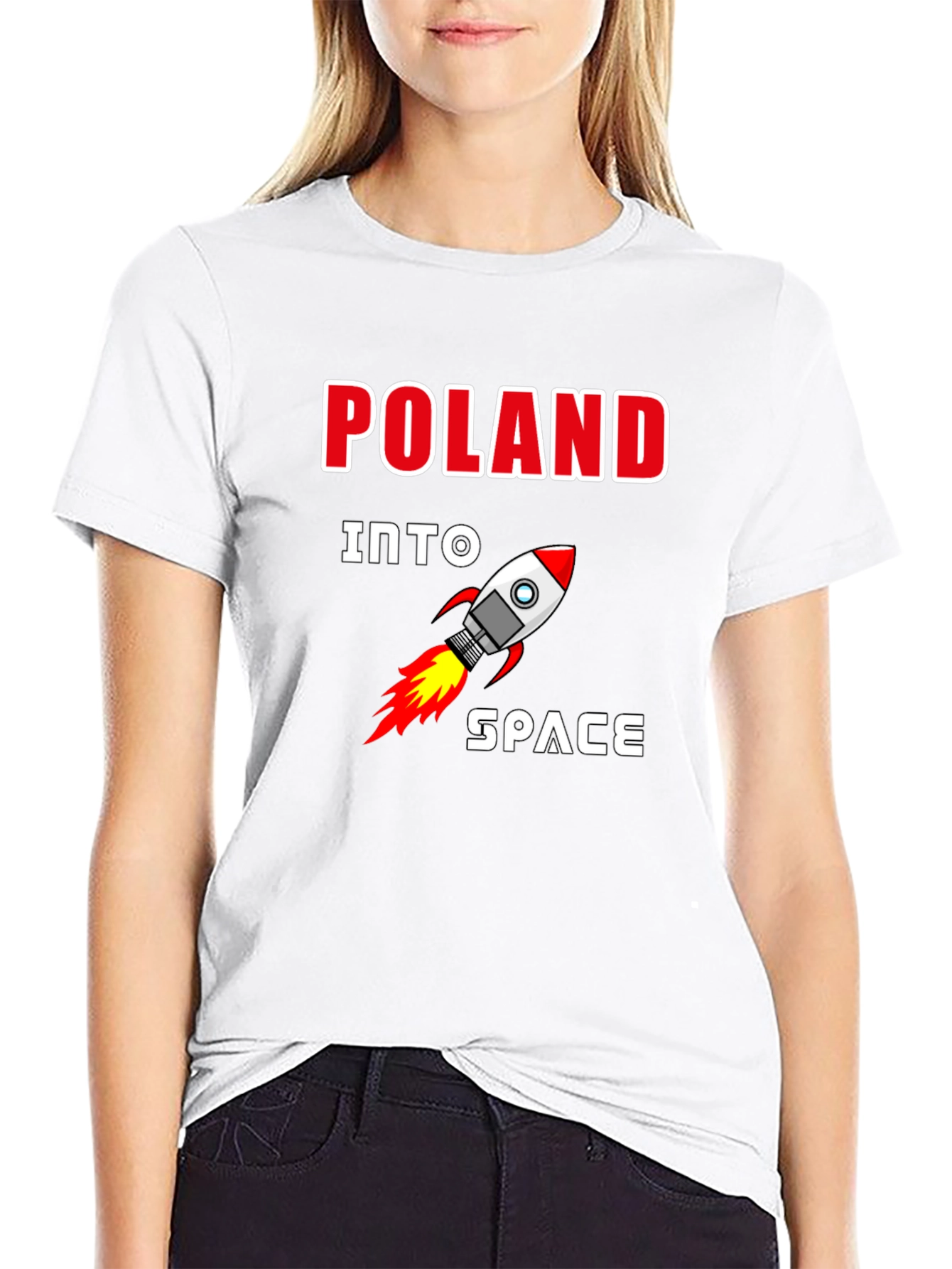 Poland Into Space Graphic T-Shirt