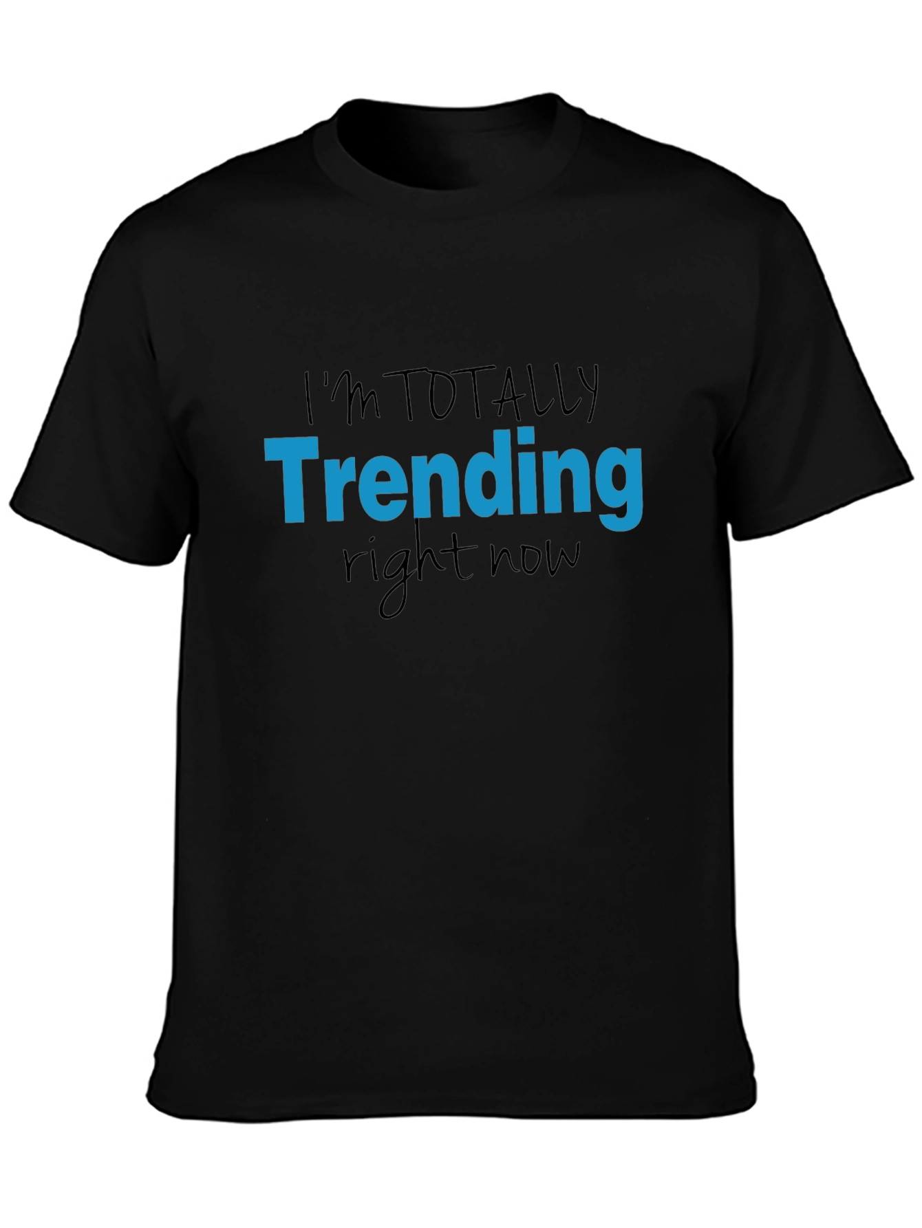 Trending Now Graphic Tee - Black