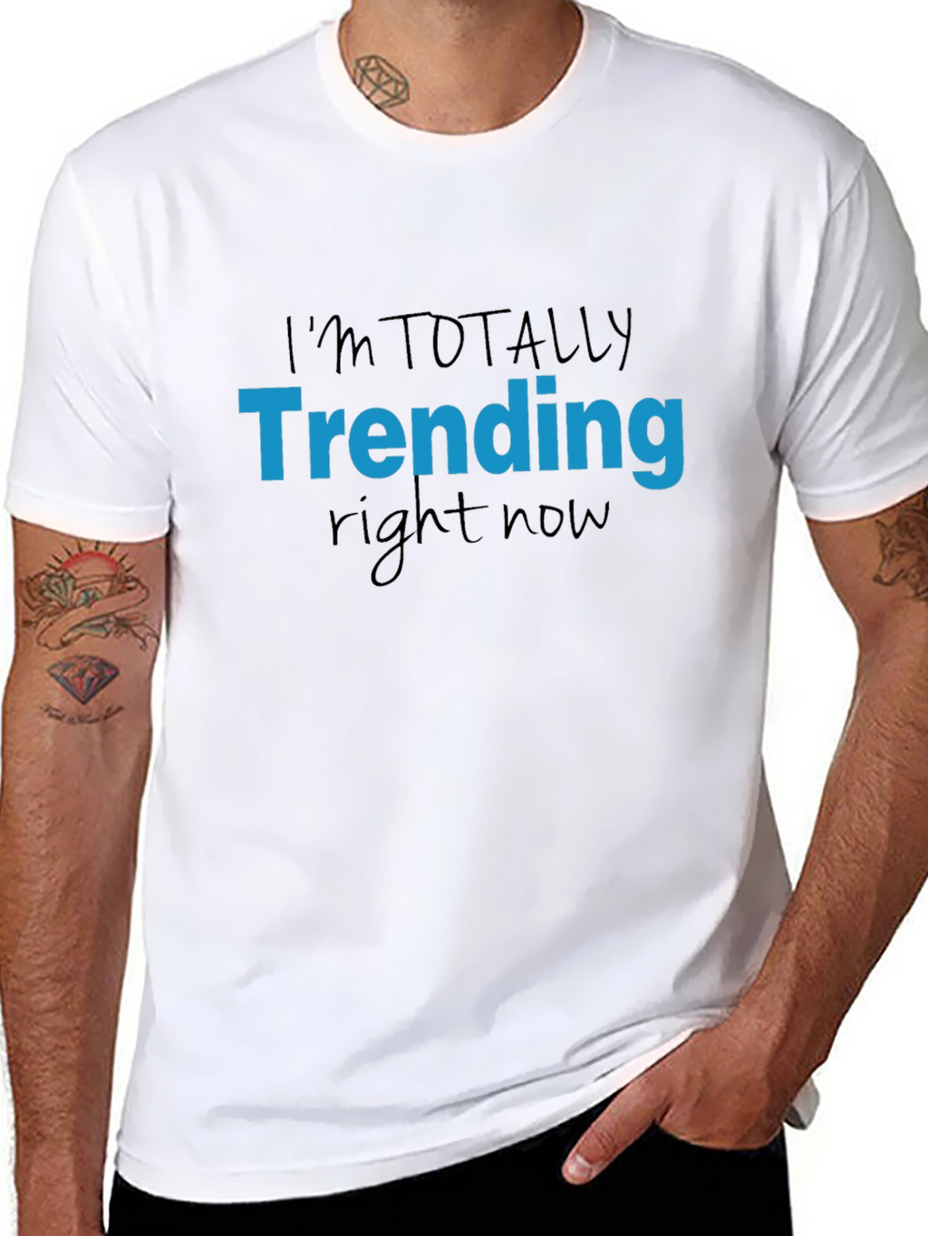 Trending Now Graphic Tee - Black
