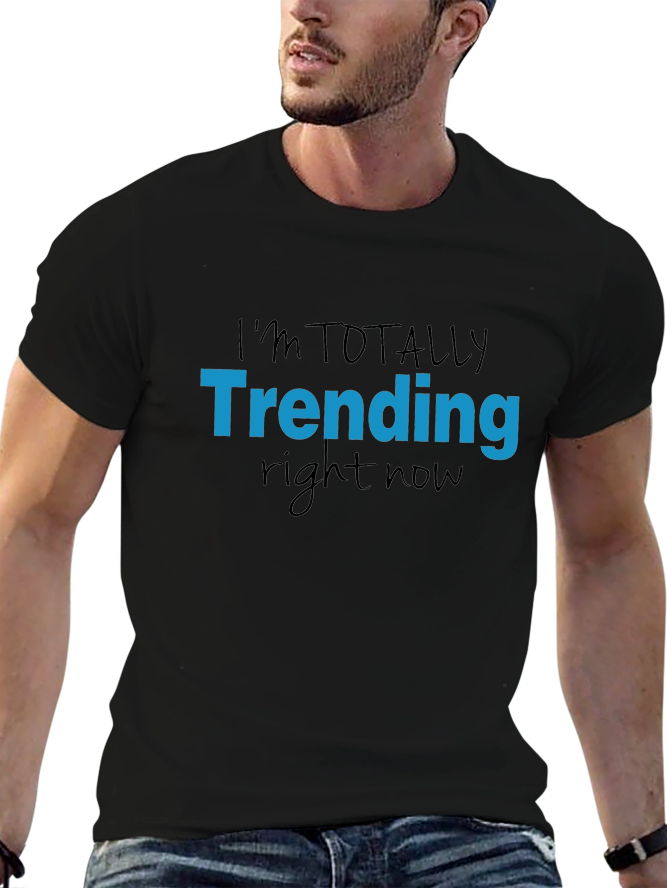 Trending Now Graphic Tee - Black