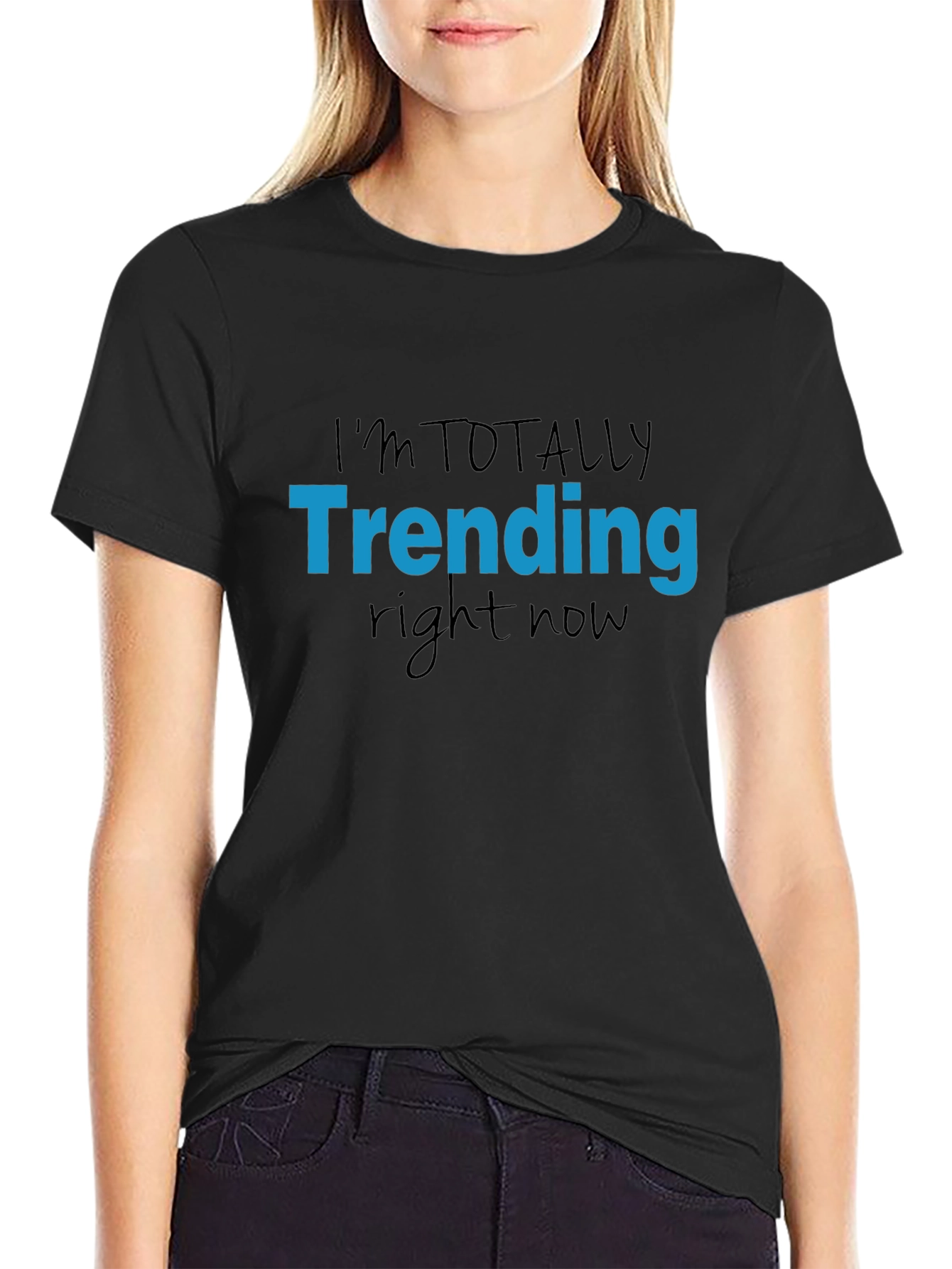 Trending Now Graphic Tee - Black