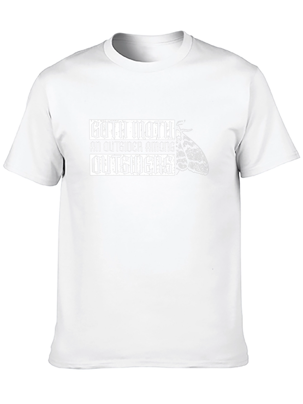 Goth Moth T-Shirt - Outsider Design