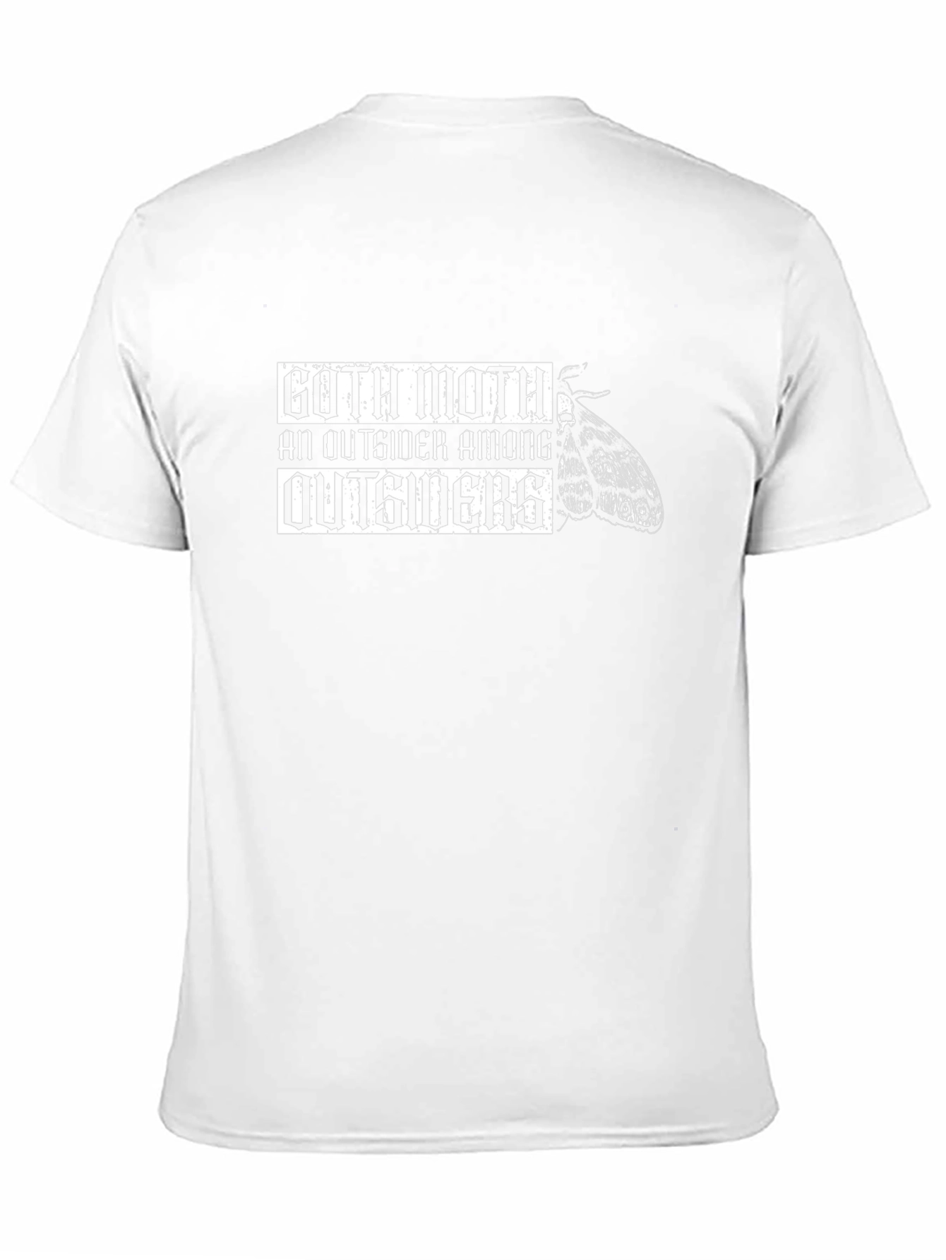 Goth Moth T-Shirt - Outsider Design