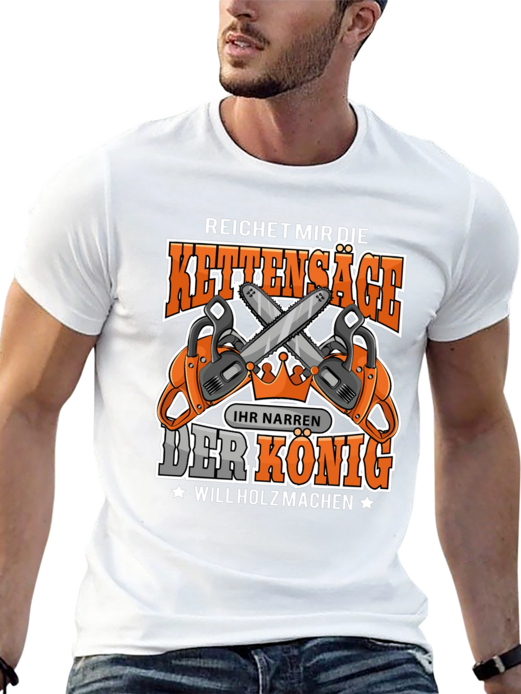 Chainsaw King T-Shirt - Lumberjack Humor