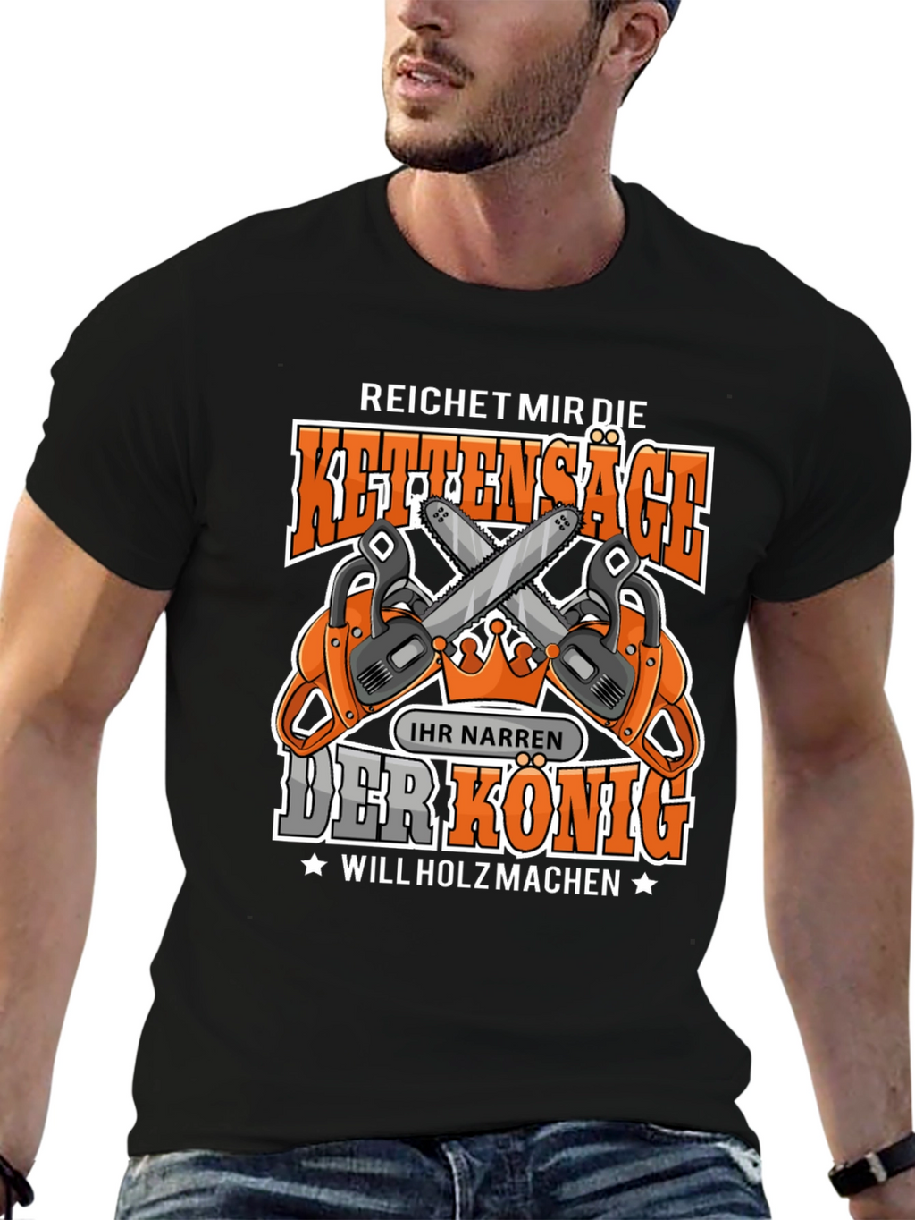 Chainsaw King T-Shirt - Lumberjack Humor