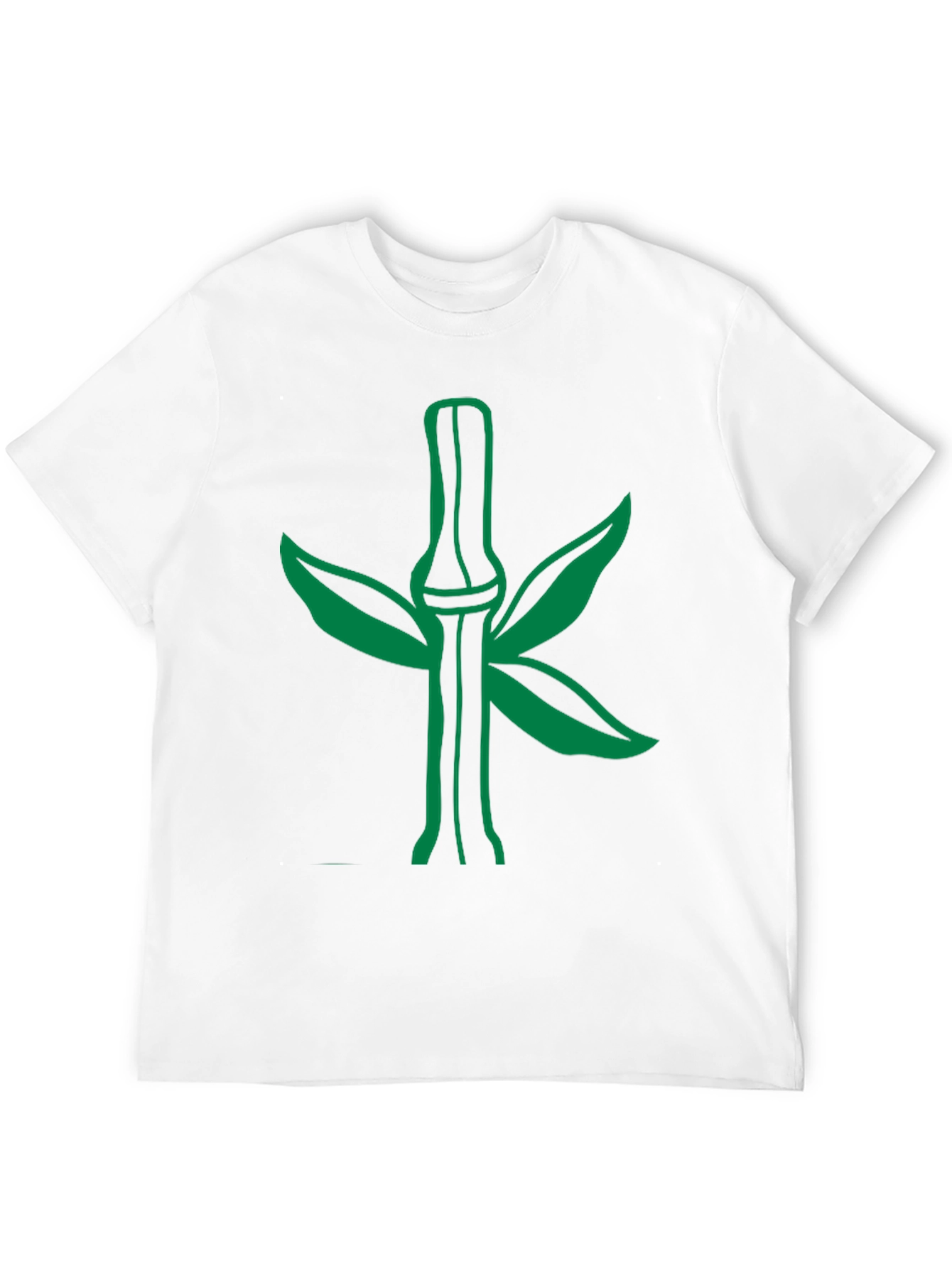 Green Bamboo Graphic Tee - Stylish Nature Design