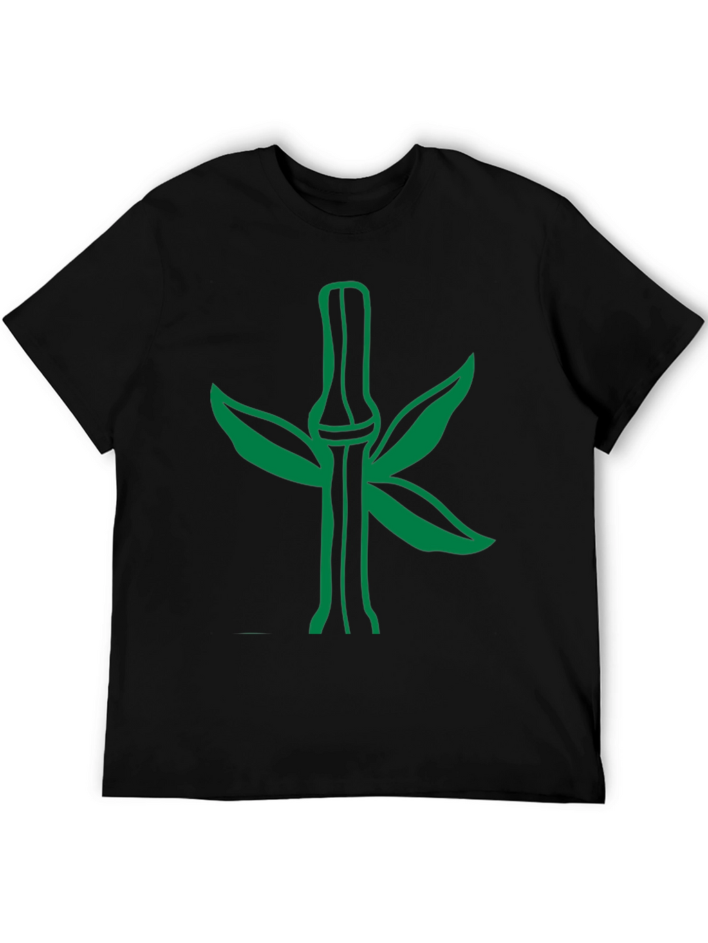 Green Bamboo Graphic Tee - Stylish Nature Design