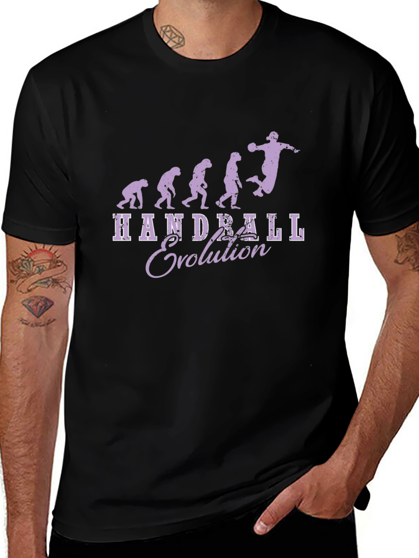 Handball Evolution Graphic T-Shirt