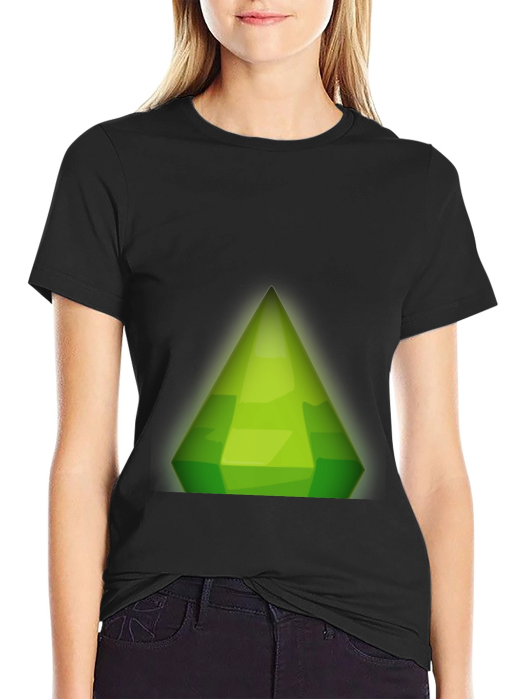Sims Plumbob Graphic Black T-Shirt
