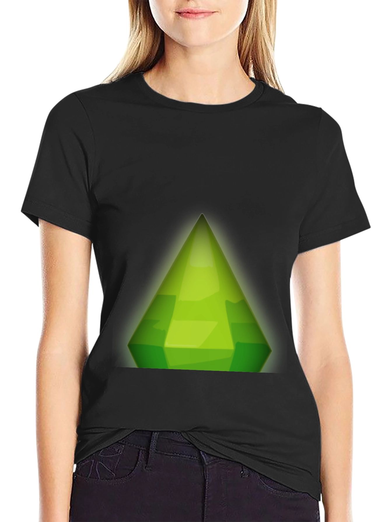 Sims Plumbob Graphic Black T-Shirt