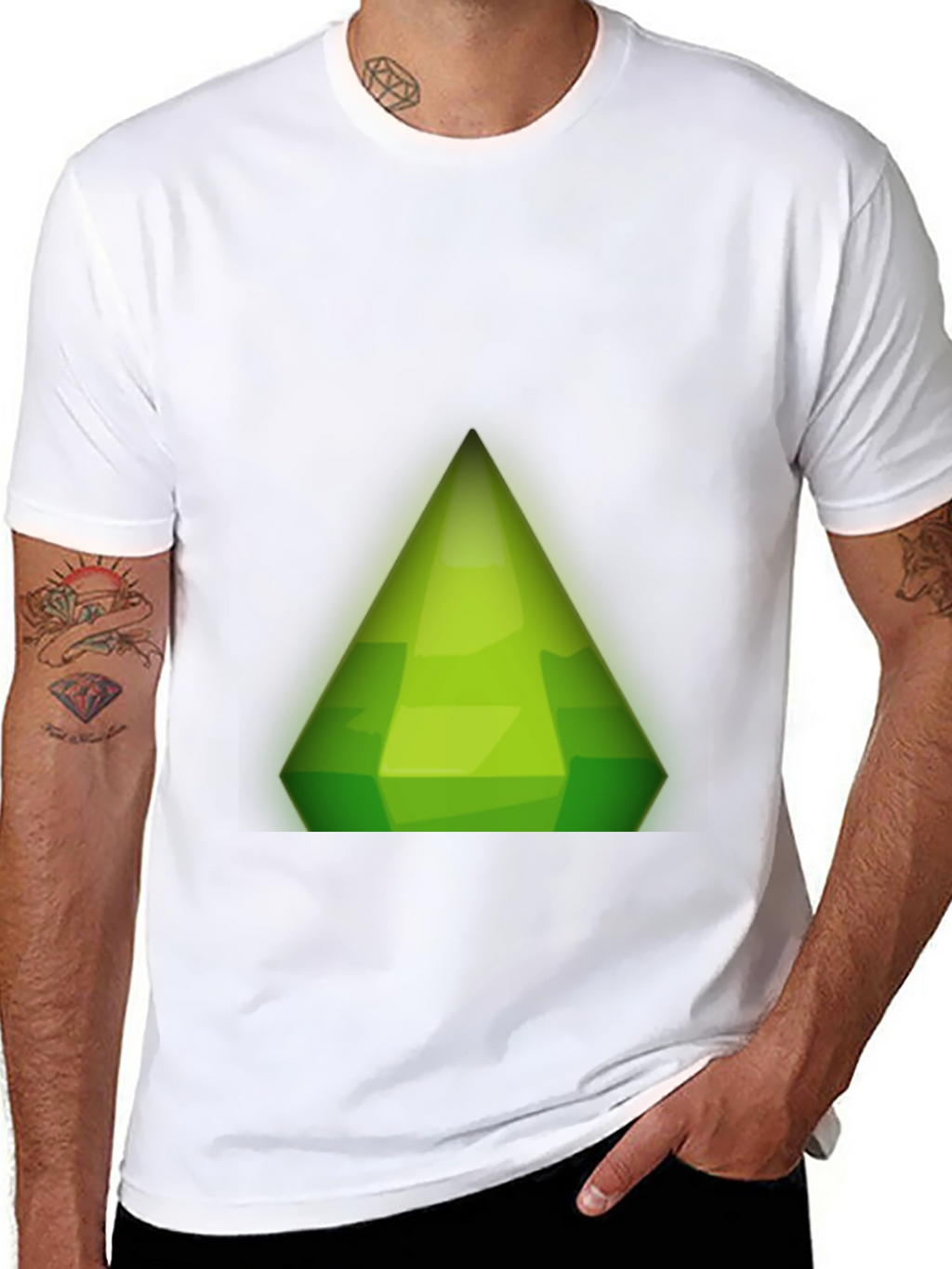 Sims Plumbob Graphic Black T-Shirt
