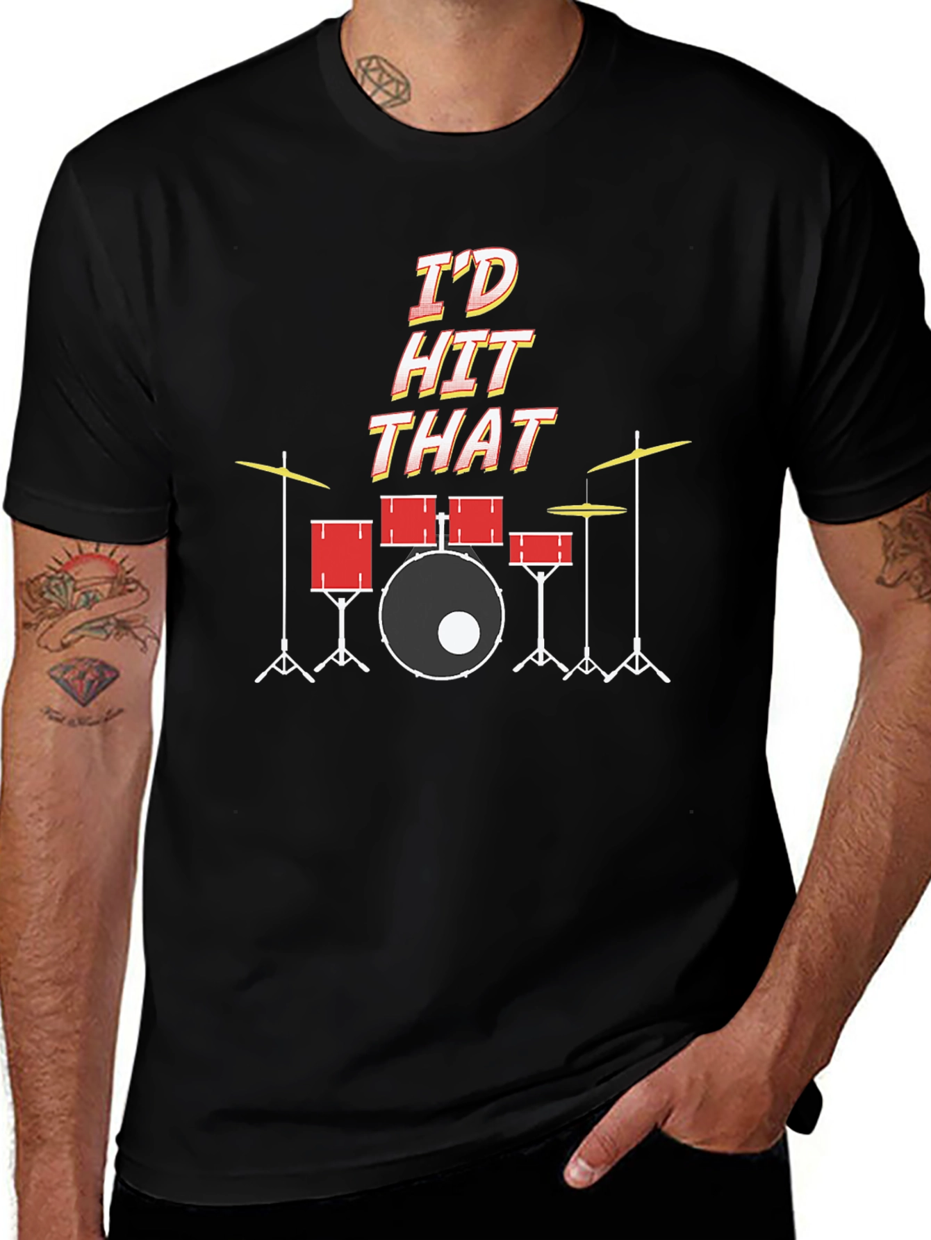 Id Hit That Drum Set T-Shirt