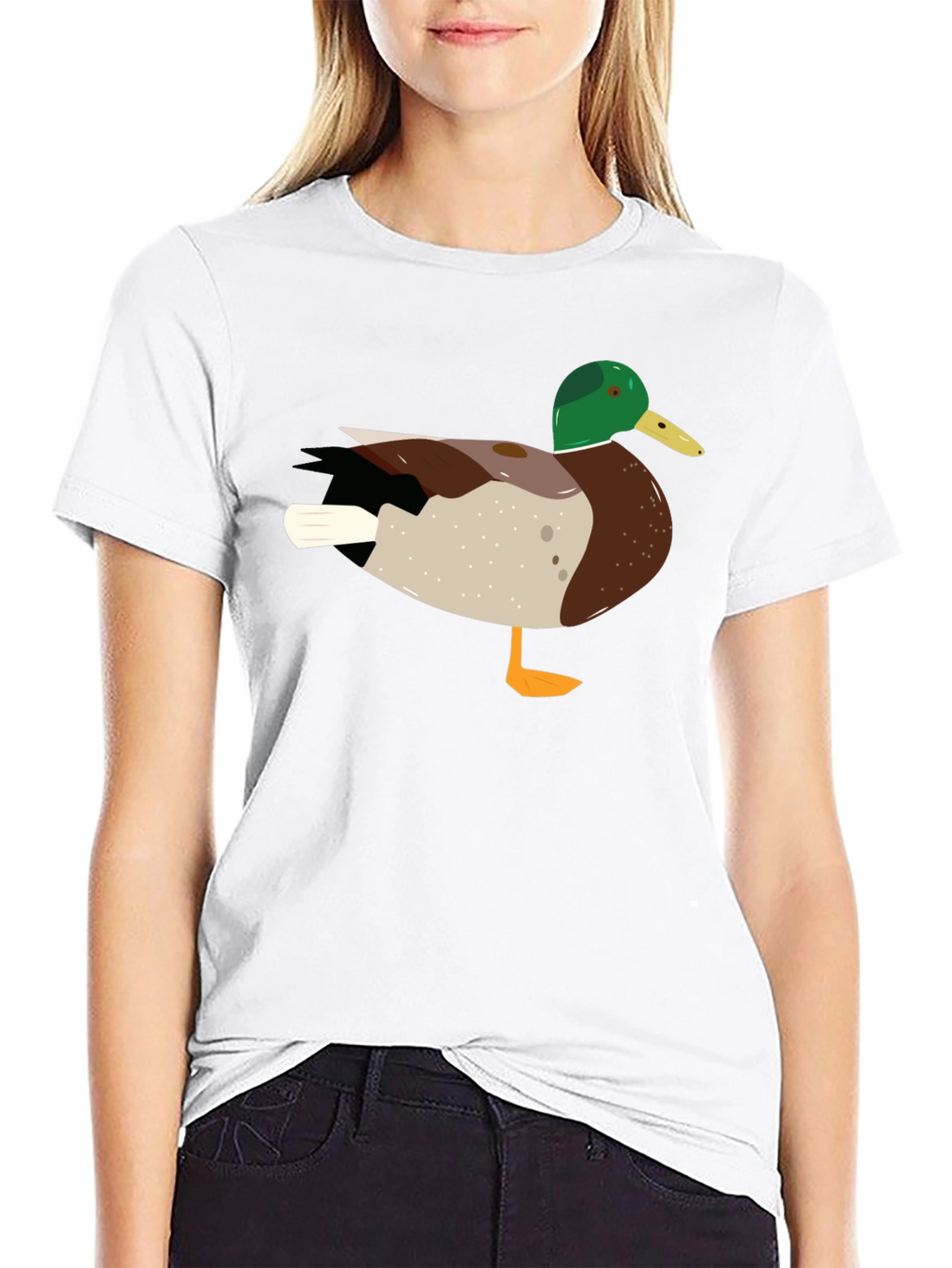 Duck Graphic T-Shirt - Mens Crew Neck Tee
