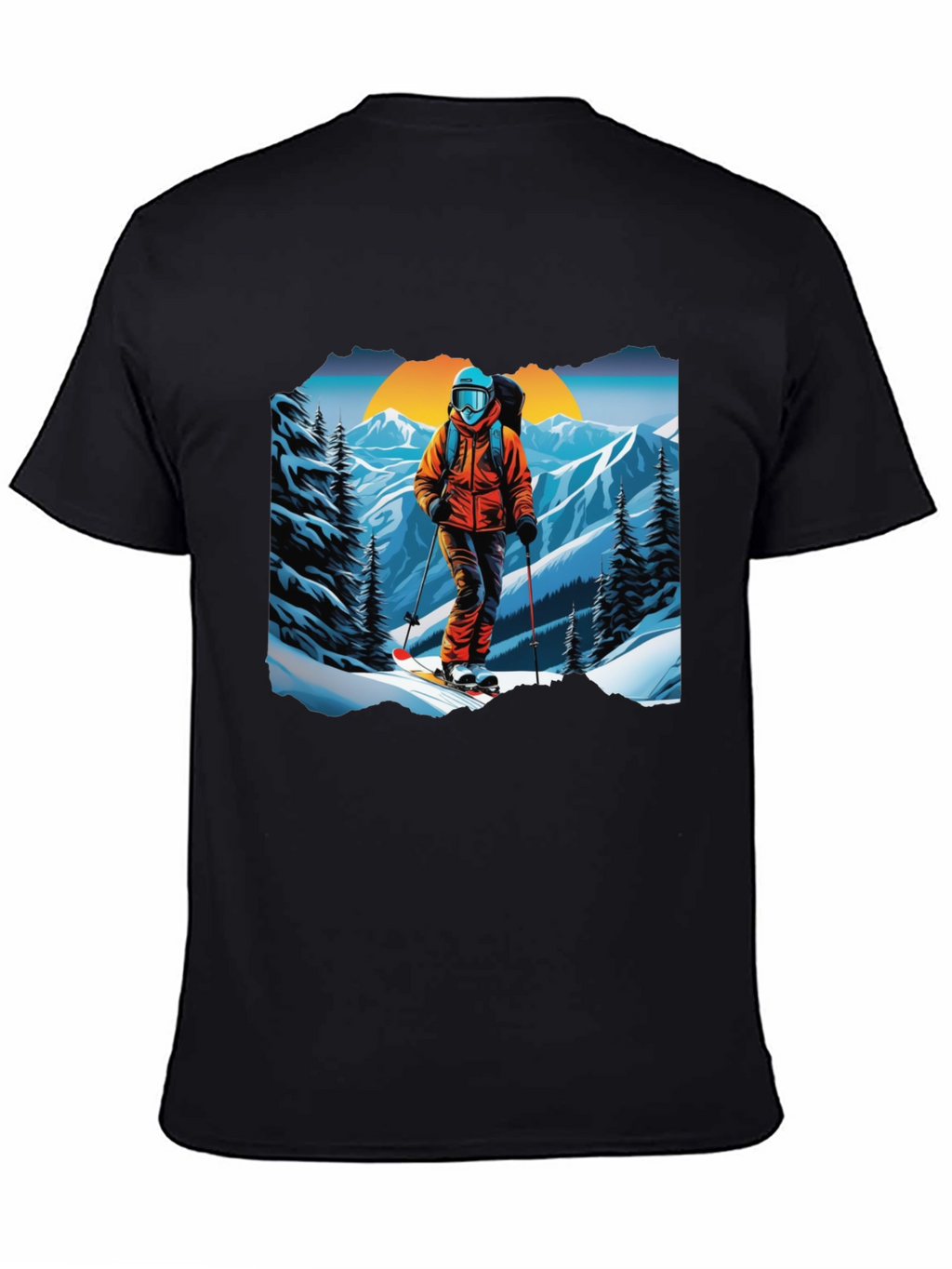 Ski Graphic Tee - Mountain Adventure Shirt