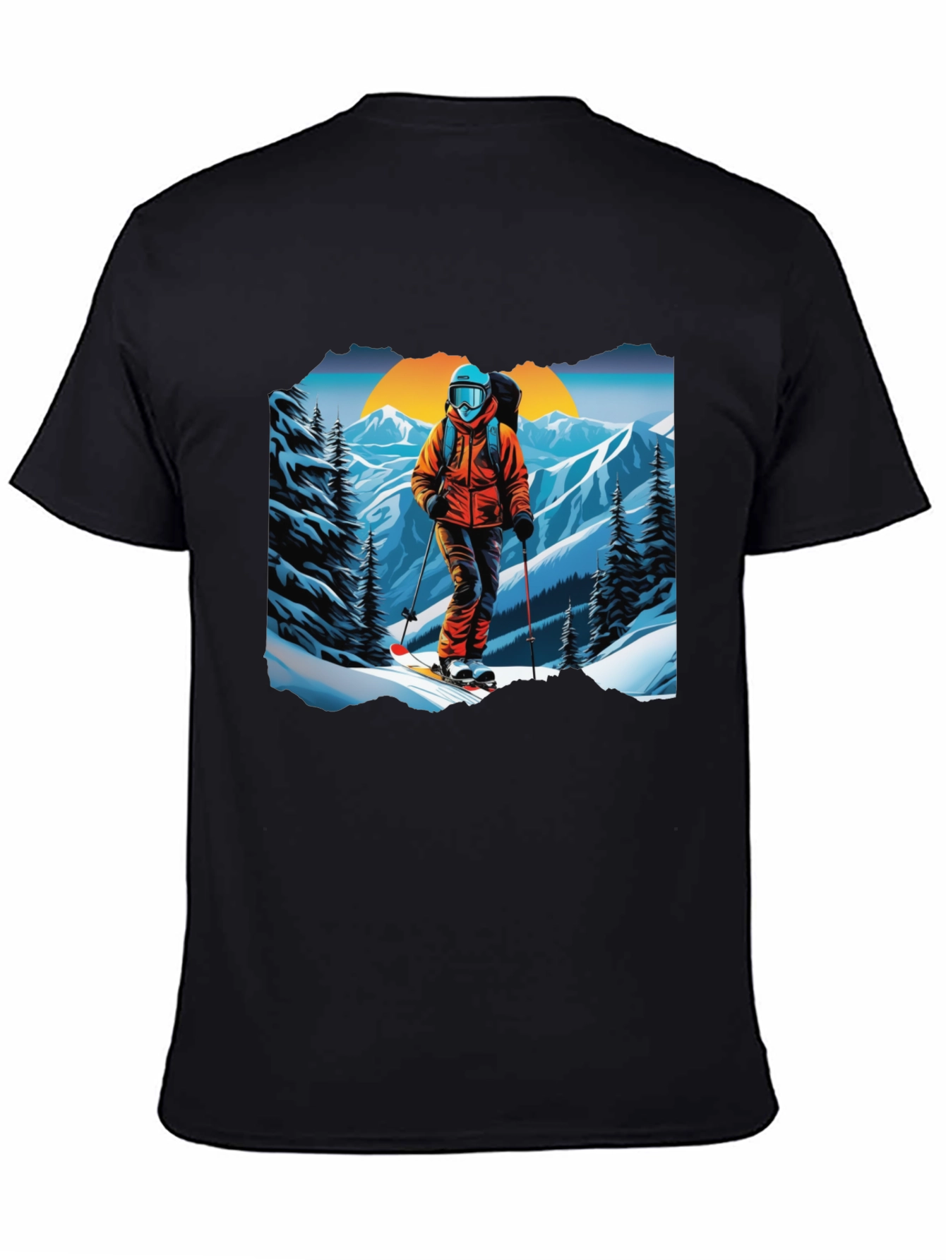 Ski Graphic Tee - Mountain Adventure Shirt