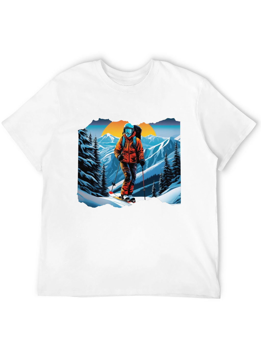Ski Graphic Tee - Mountain Adventure Shirt