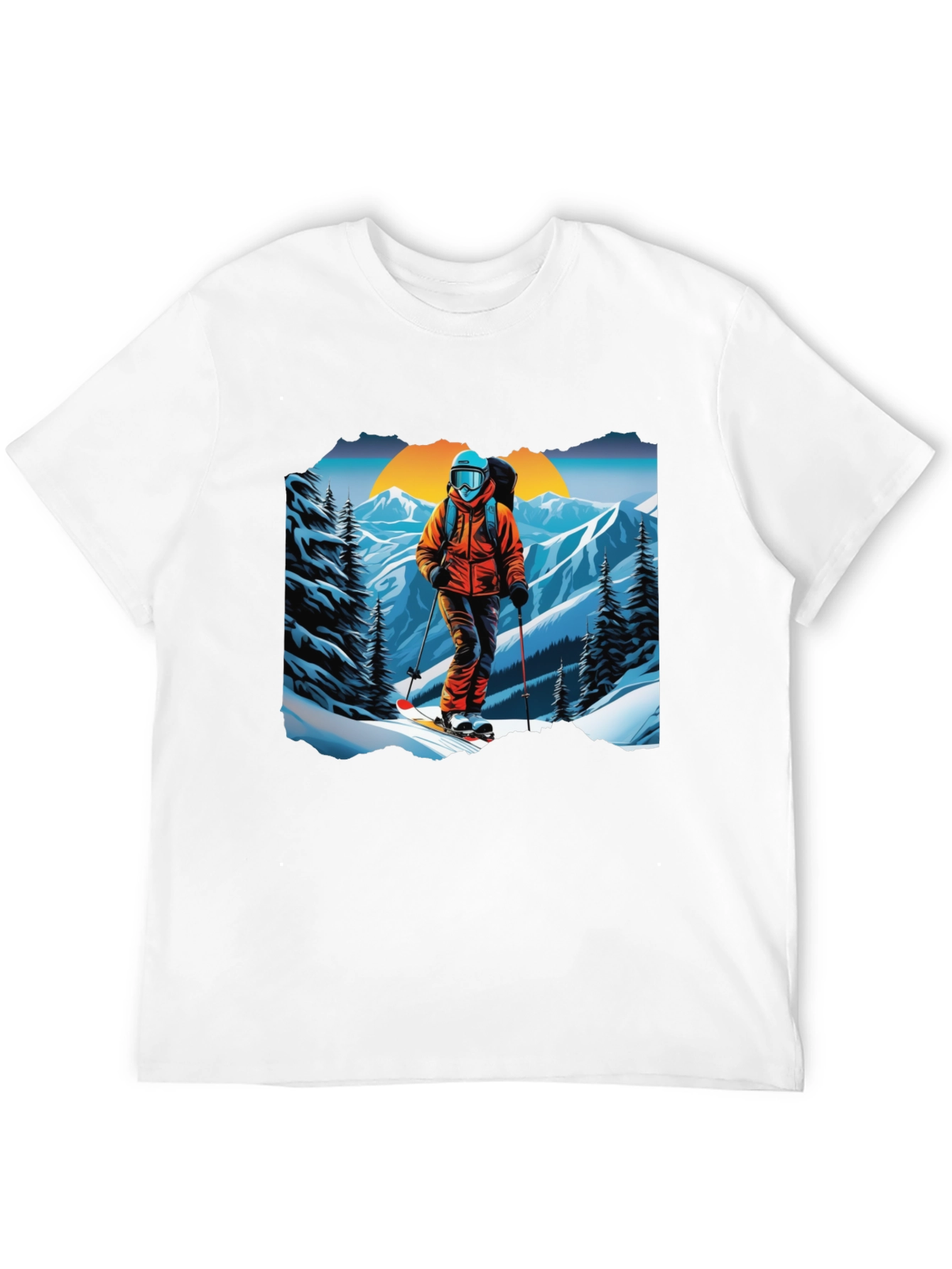 Ski Graphic Tee - Mountain Adventure Shirt