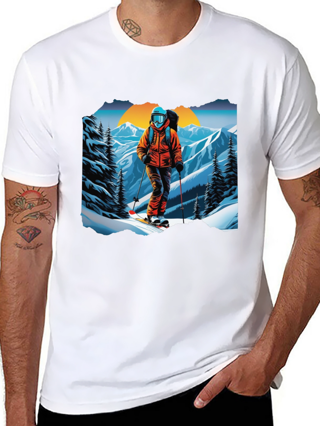Ski Graphic Tee - Mountain Adventure Shirt