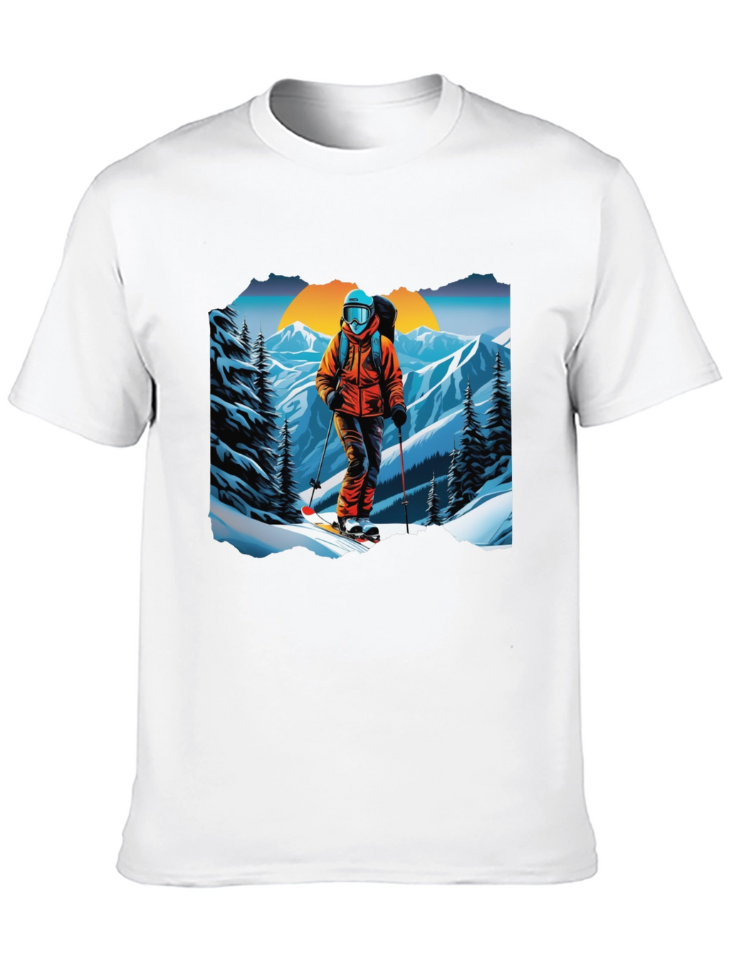 Ski Graphic Tee - Mountain Adventure Shirt
