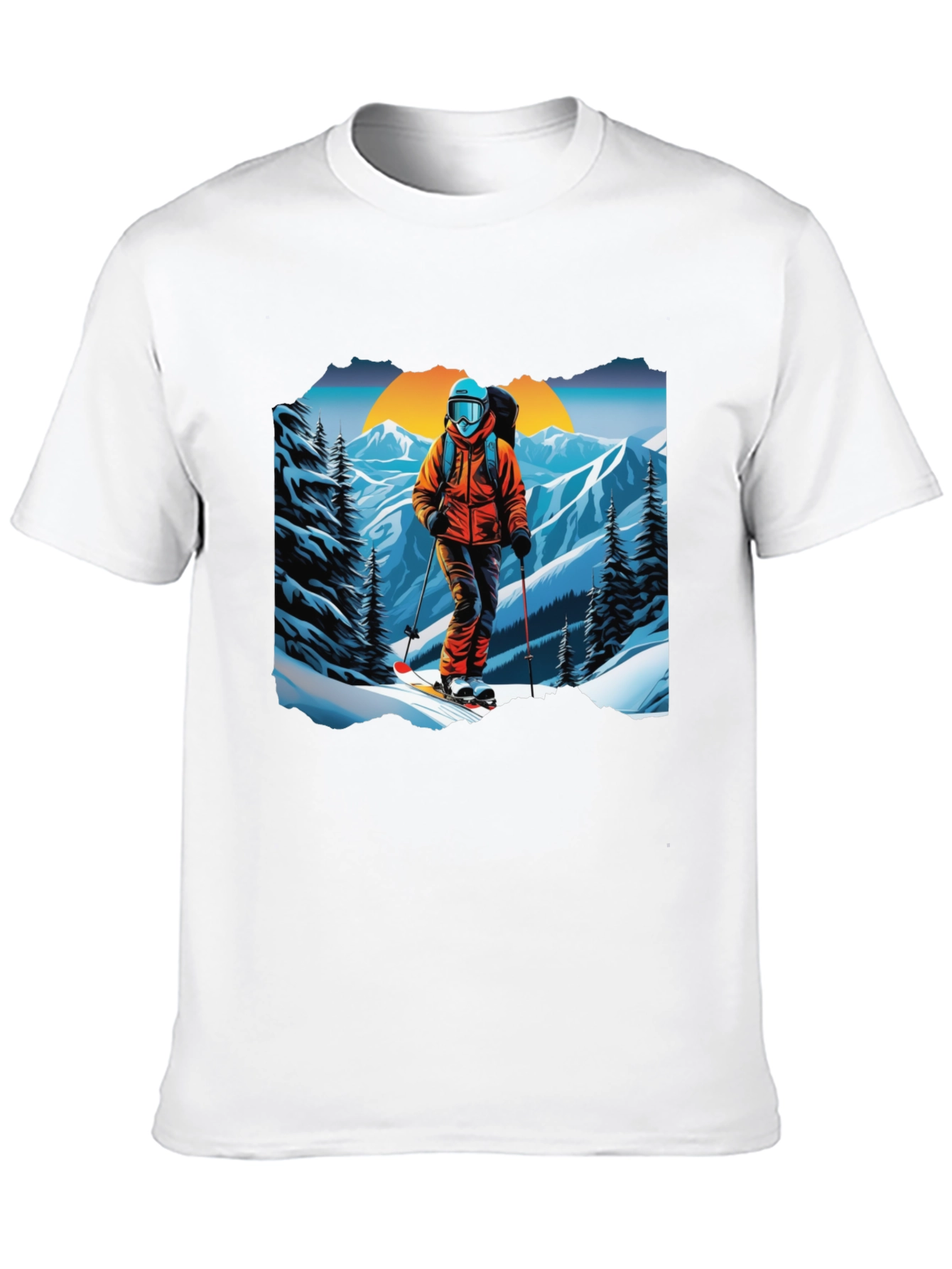 Ski Graphic Tee - Mountain Adventure Shirt