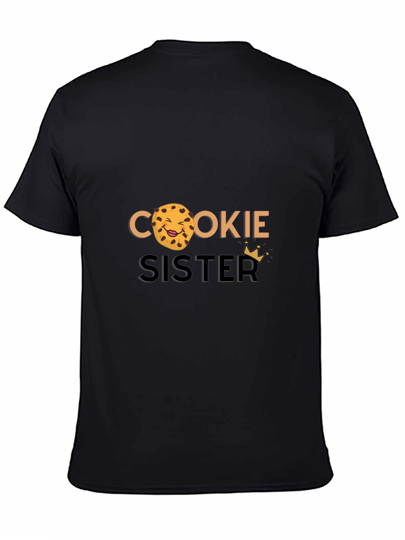Cookie Sister Black Graphic T-Shirt