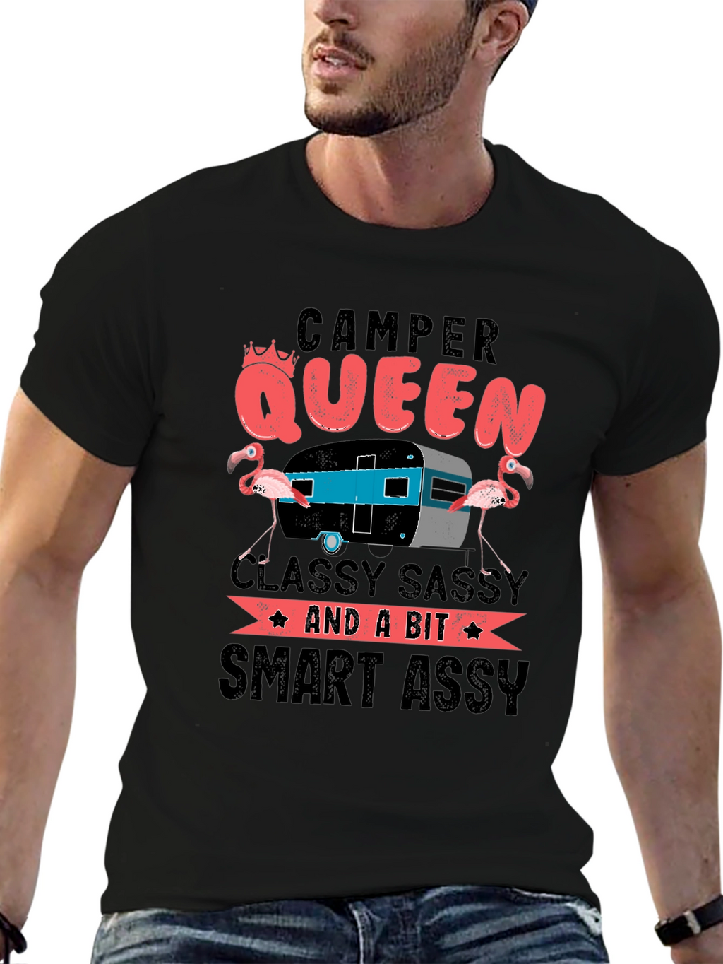Camper Queen T-Shirt - Classy Sassy & Smart Assy