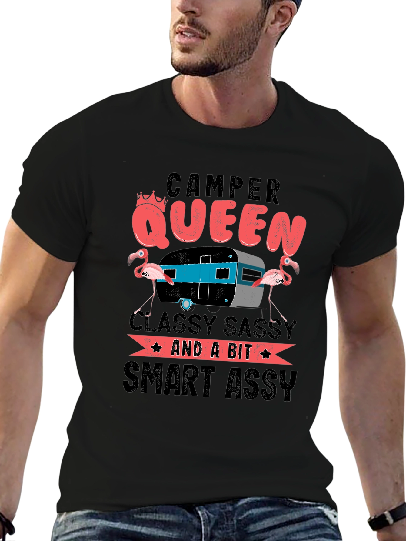 Camper Queen T-Shirt - Classy Sassy & Smart Assy