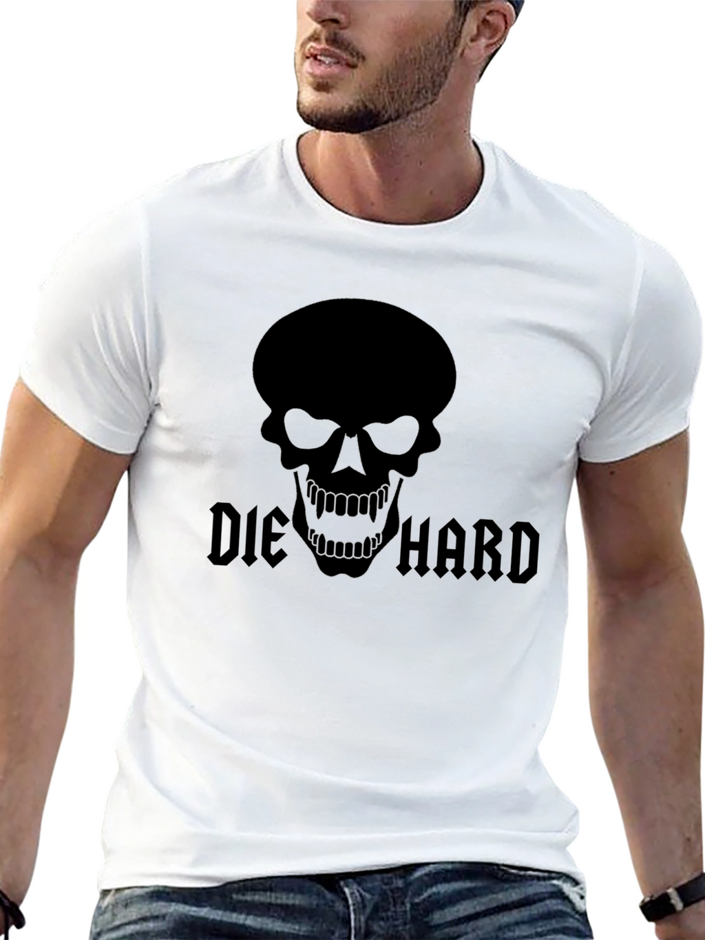 Die Hard Skull Black T-Shirt