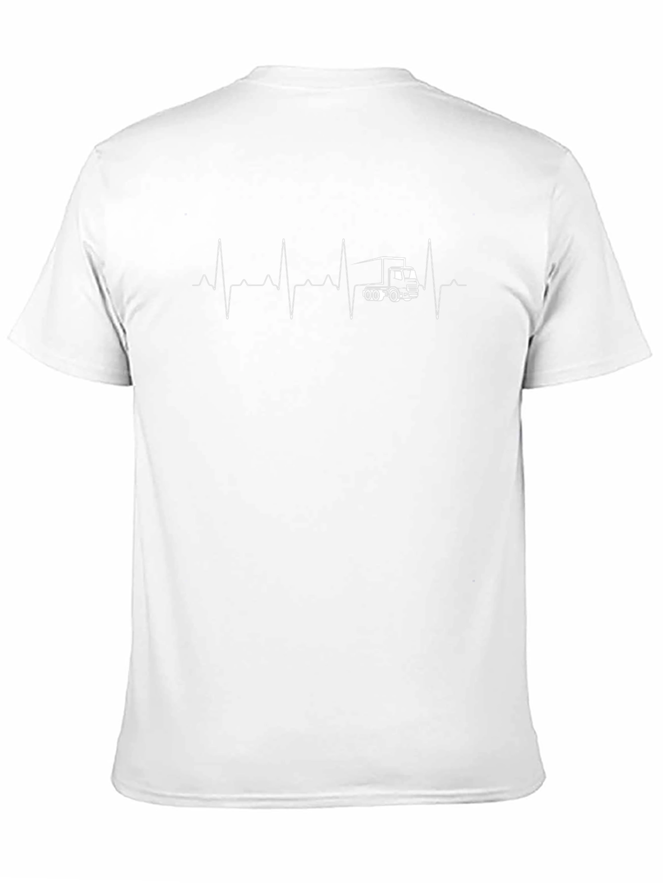 Truck Heartbeat Graphic Tee - Black