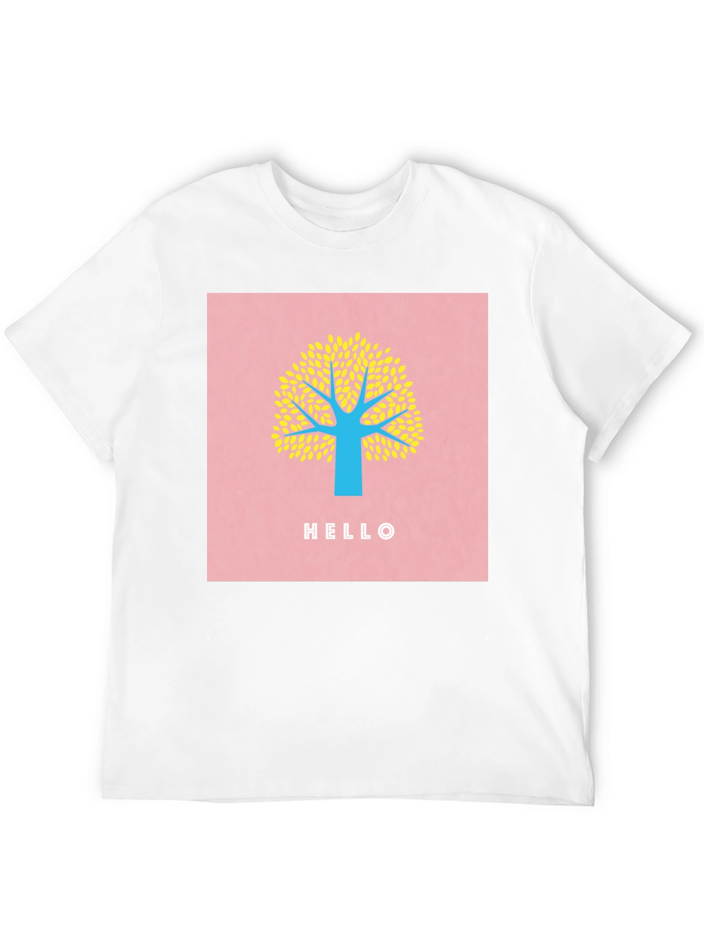 Stylish Tree Graphic Tee - Black