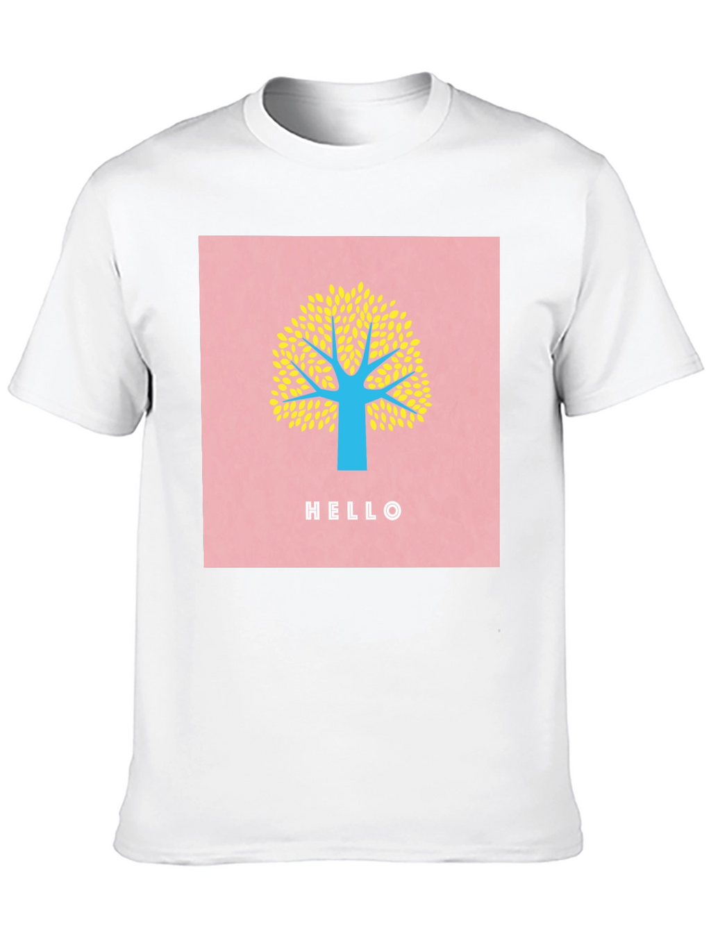 Stylish Tree Graphic Tee - Black
