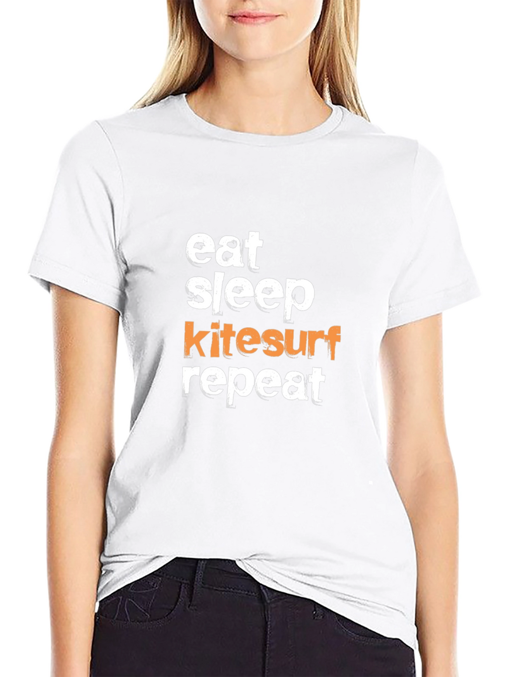 Eat Sleep Kitesurf Repeat Graphic Tee
