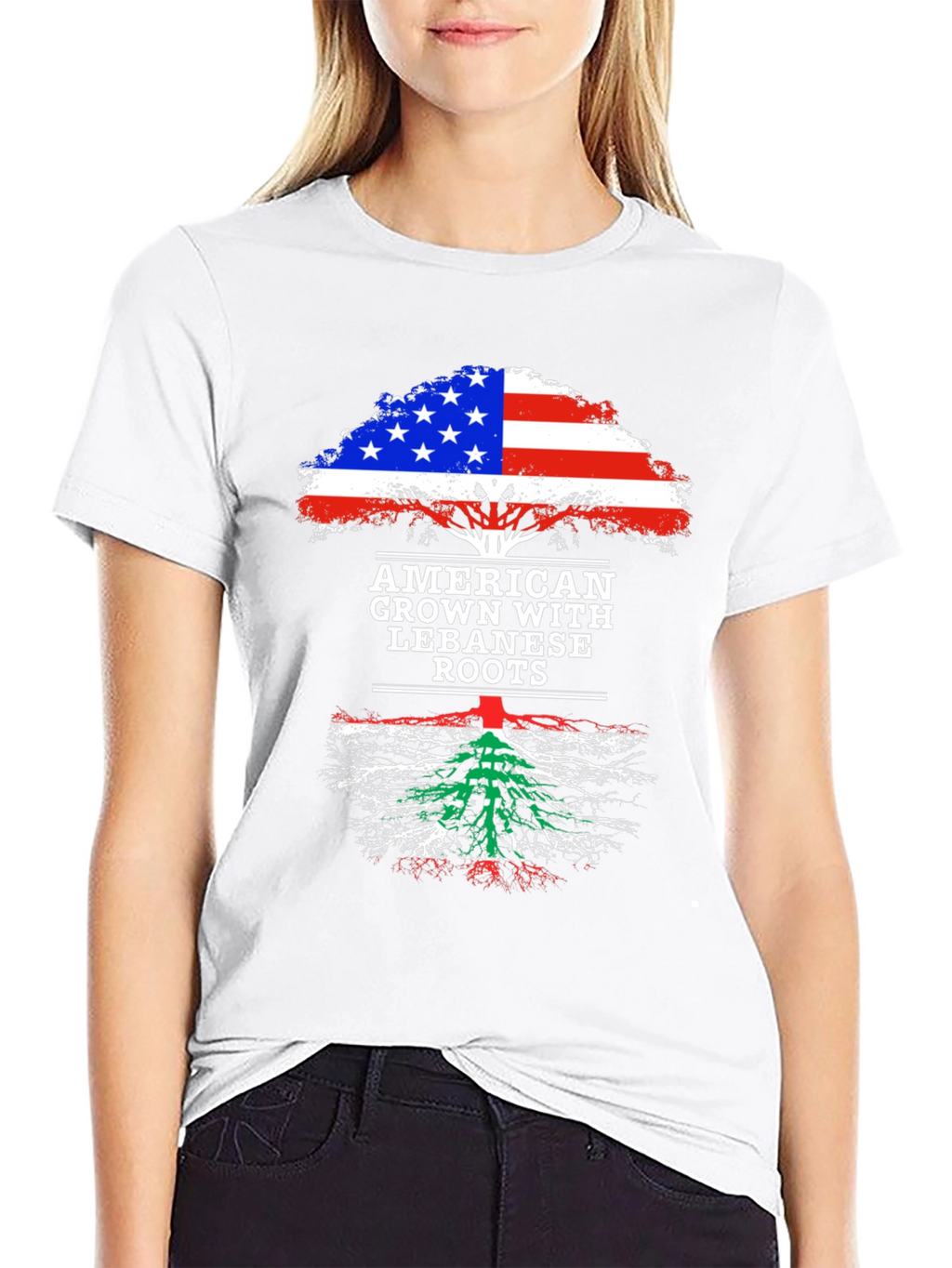 American Grown Lebanese Roots T-Shirt