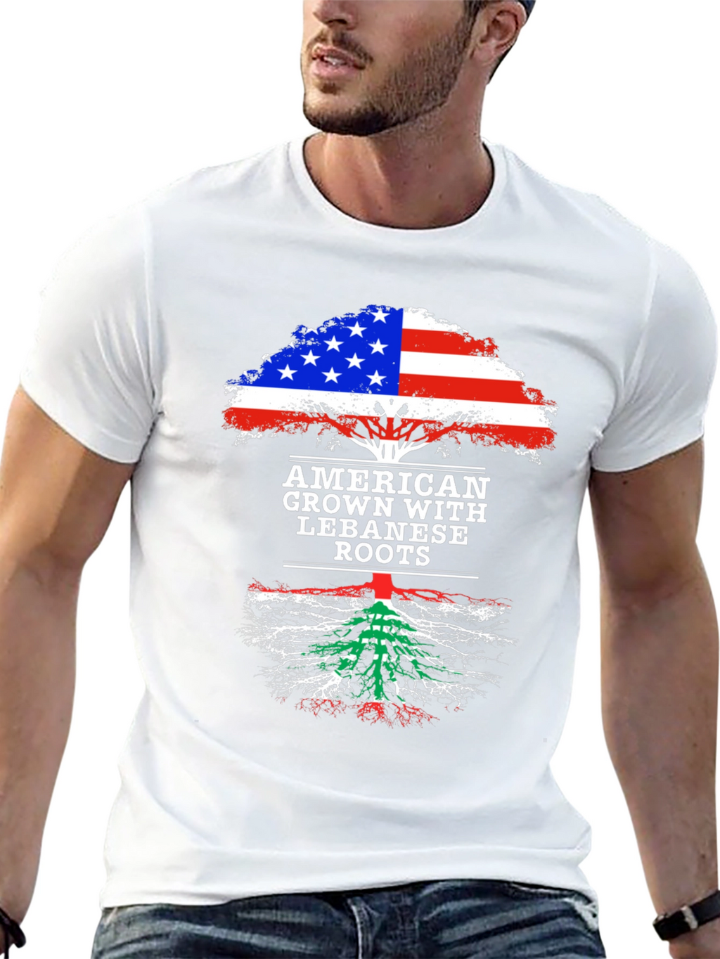American Grown Lebanese Roots T-Shirt