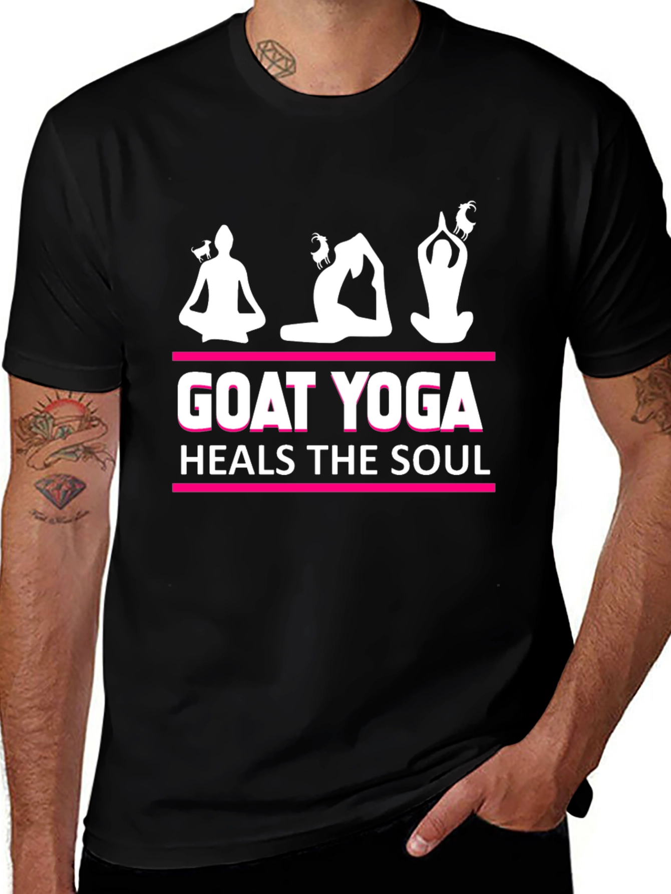 Goat Yoga T-Shirt - Heals the Soul Graphic Tee