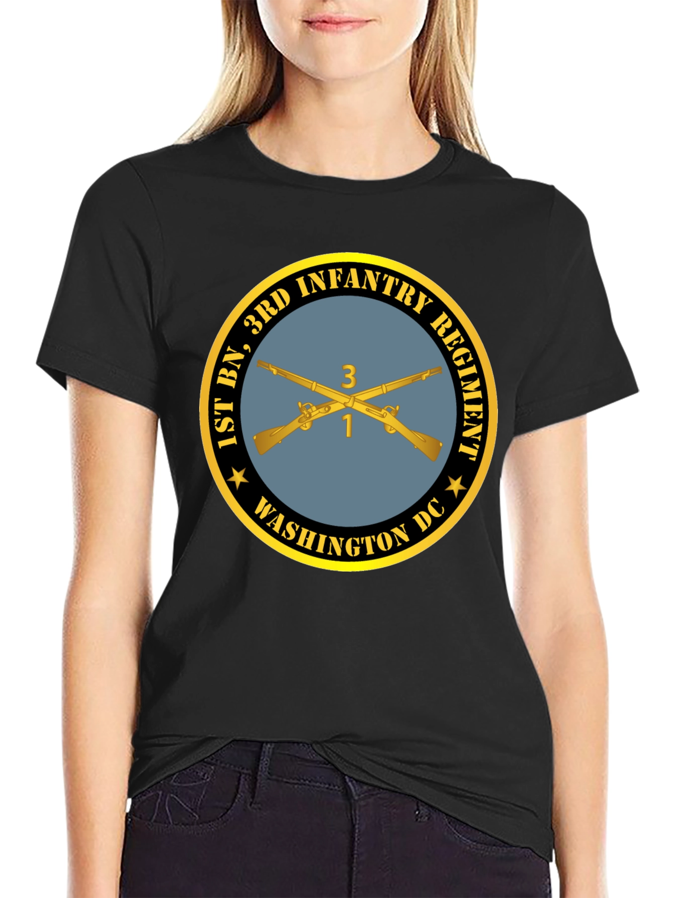 1st Bn 3rd Infantry Regiment T-Shirt - Black
